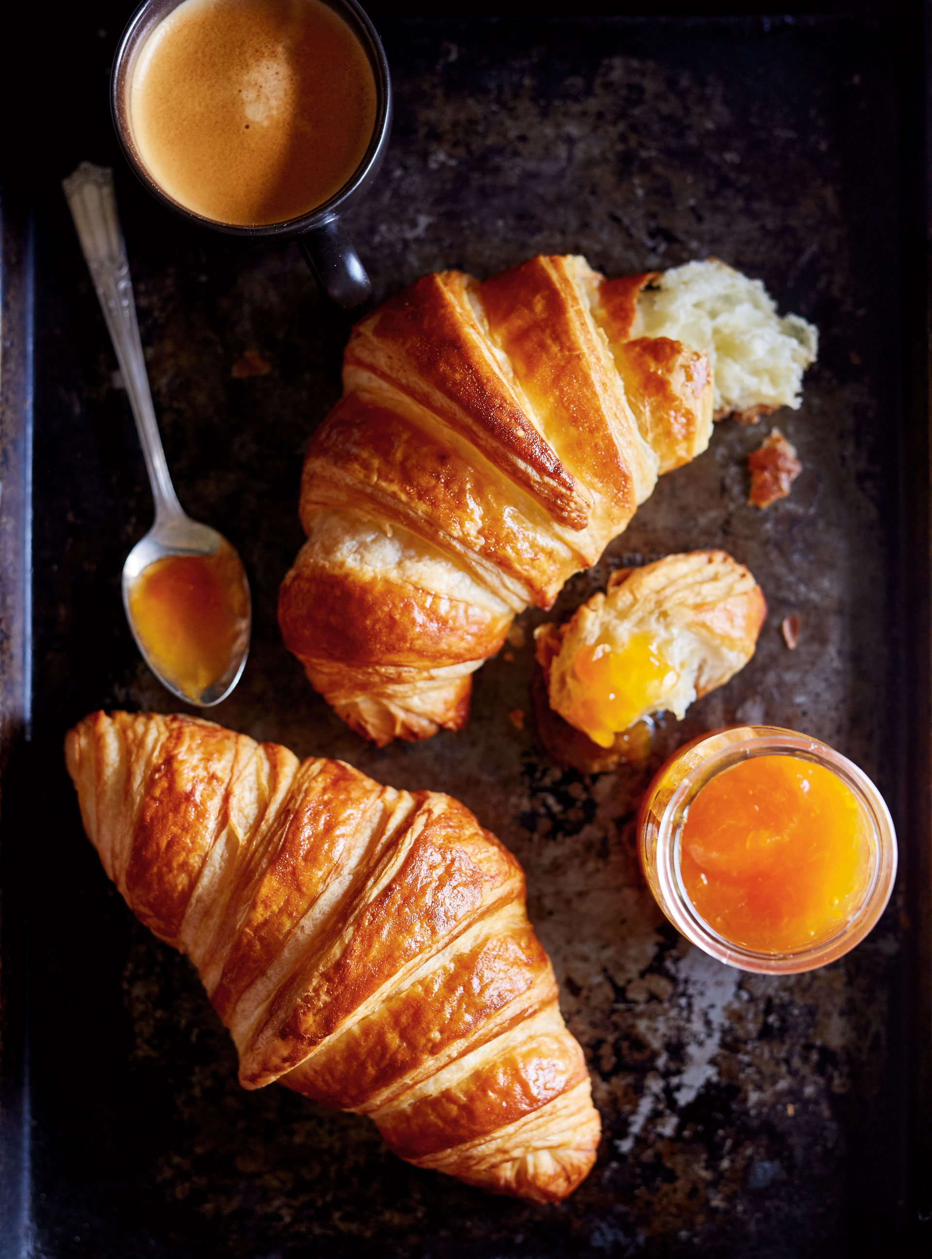 Butter croissants, Flaky layers, Perfectly golden, Gourmet bakery delight, 1920x2600 HD Phone