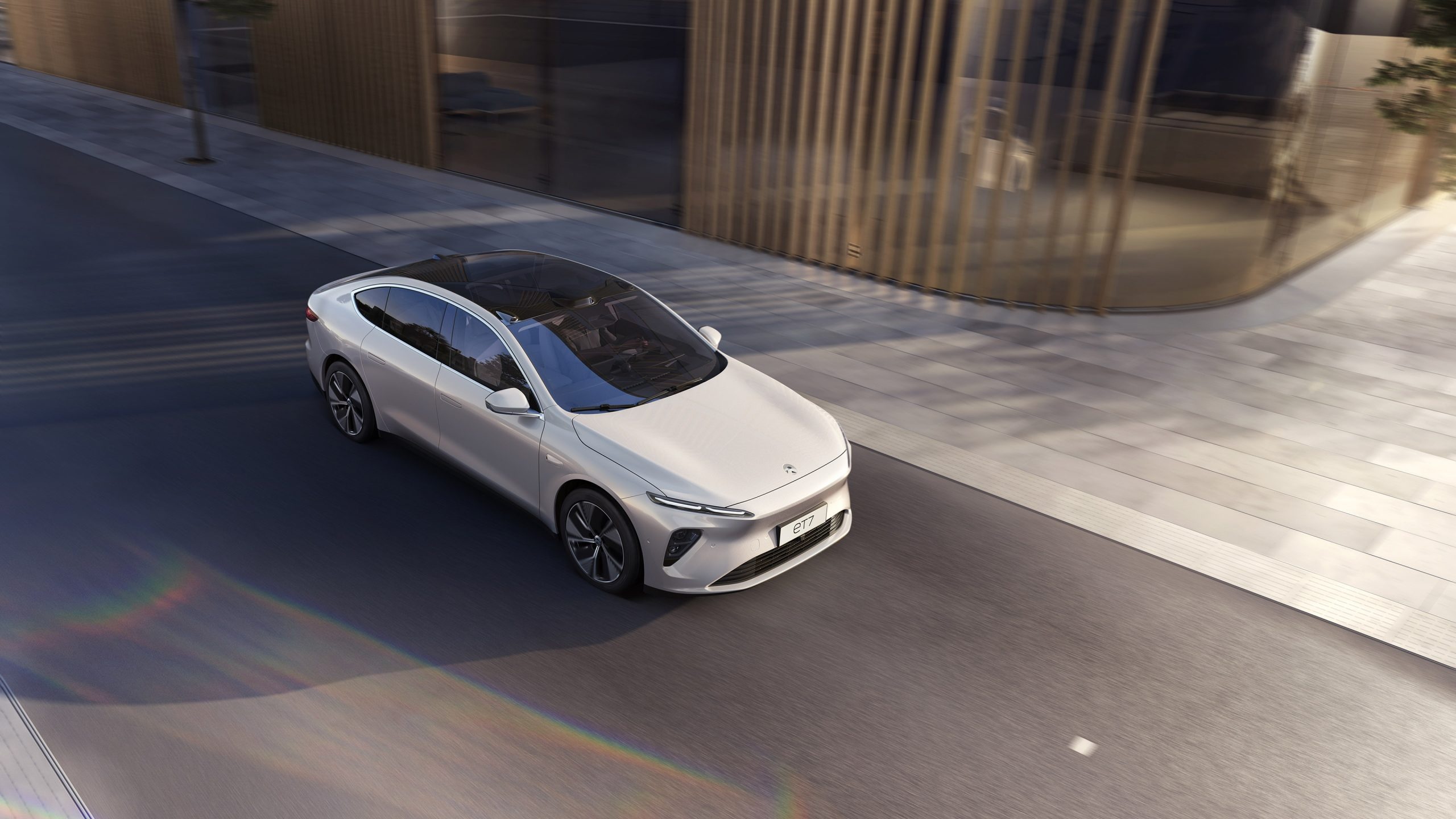 ET7 Top View, NIO Auto Wallpaper, 2560x1440 HD Desktop