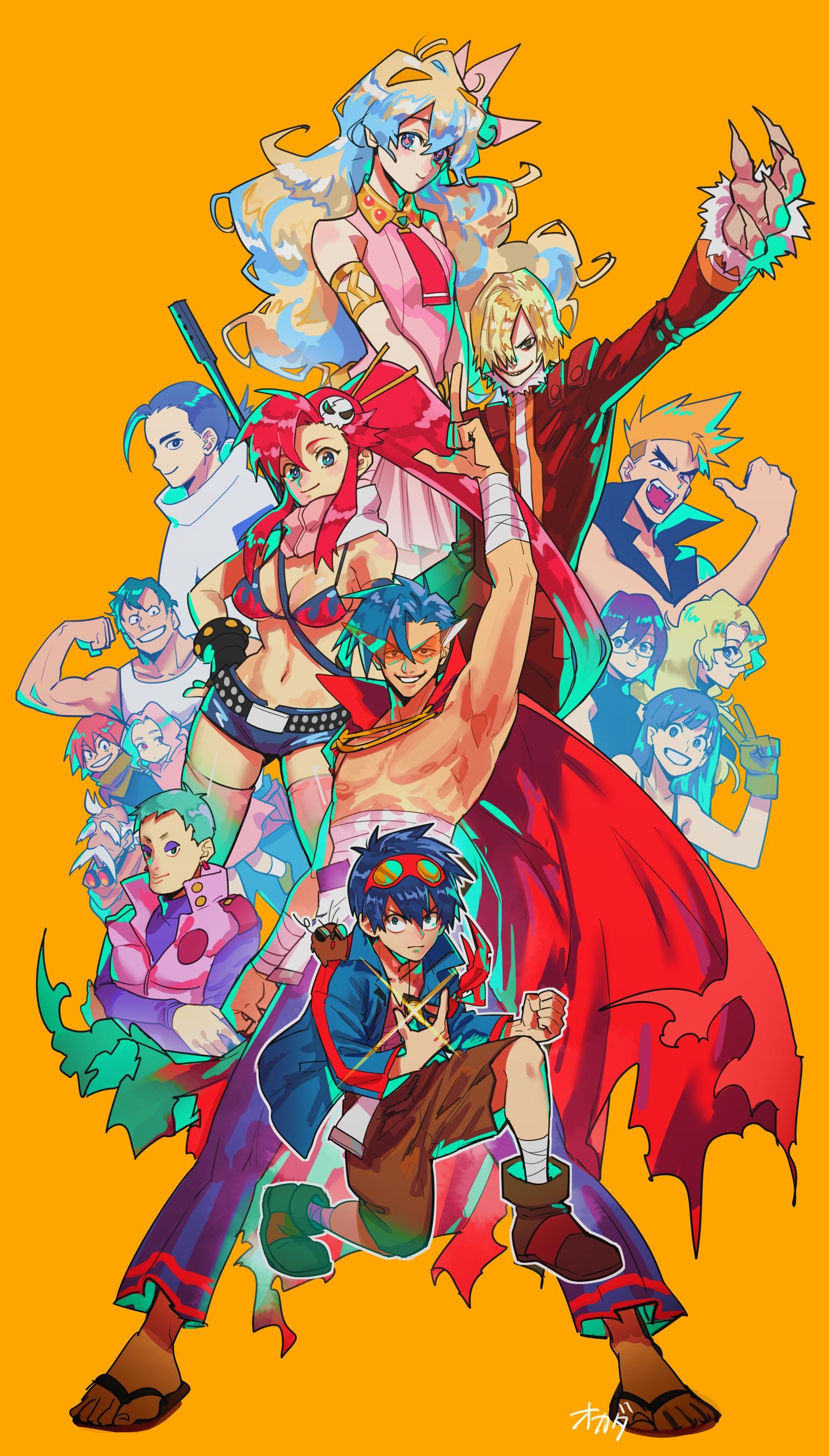 Artwork, Nia (Gurren Lagann) Wallpaper, 1600x2810 HD Phone