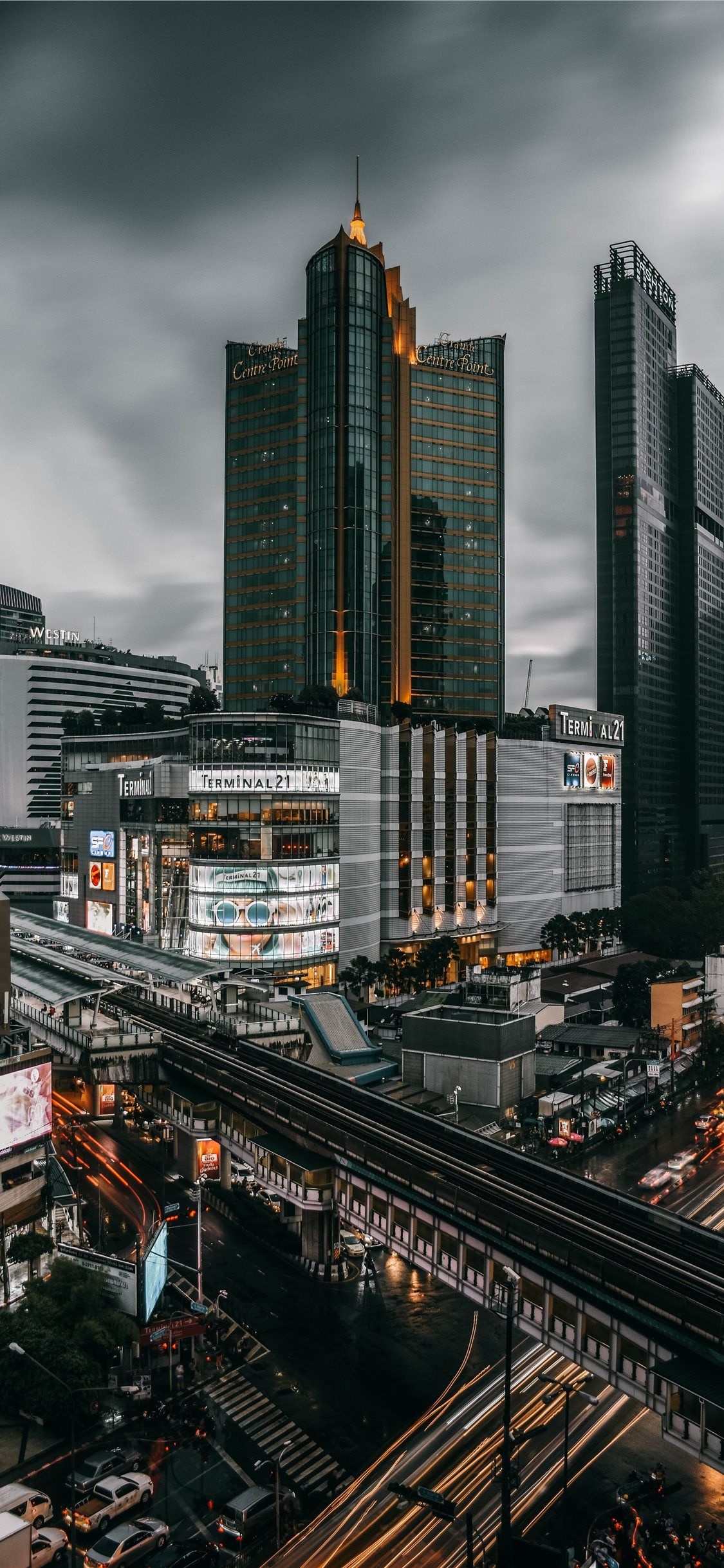 Bangkok Skyline, Travels, iPhone wallpapers, Thailand, 1130x2440 HD Phone