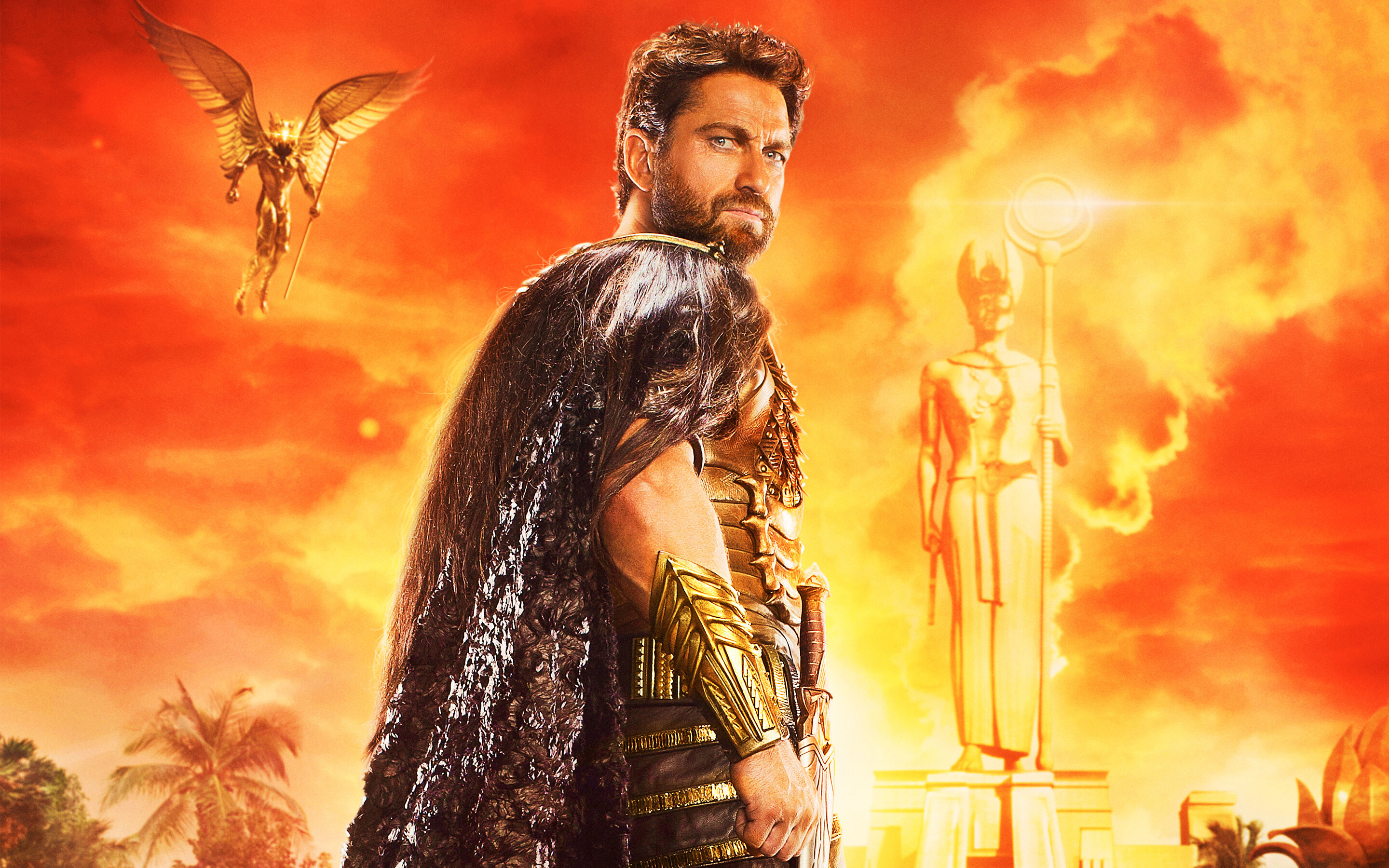 Gods of Egypt movie, Desert god, Wide movie trailers, 2880x1800 HD Desktop