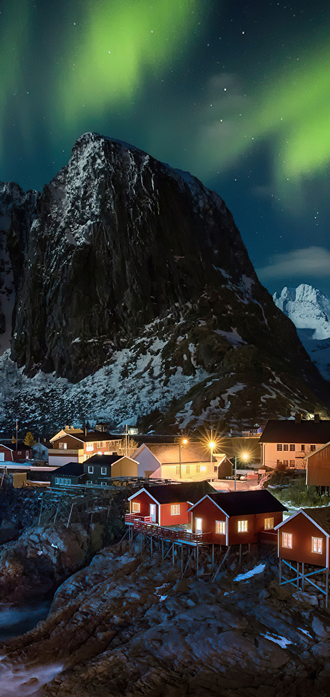 Greenland, Travels, Lofoten Norway, Aurora, 1080x2280 HD Phone