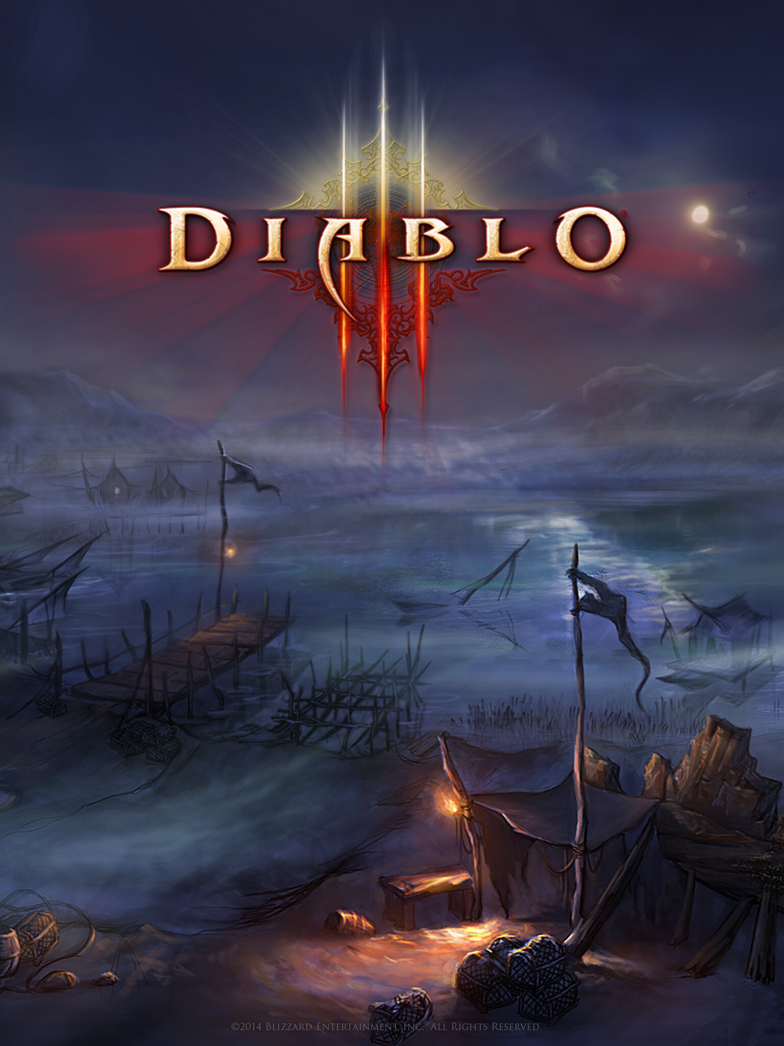 Diablo III 2013 Promotional Art, MobyGames, 1540x2050 HD Phone