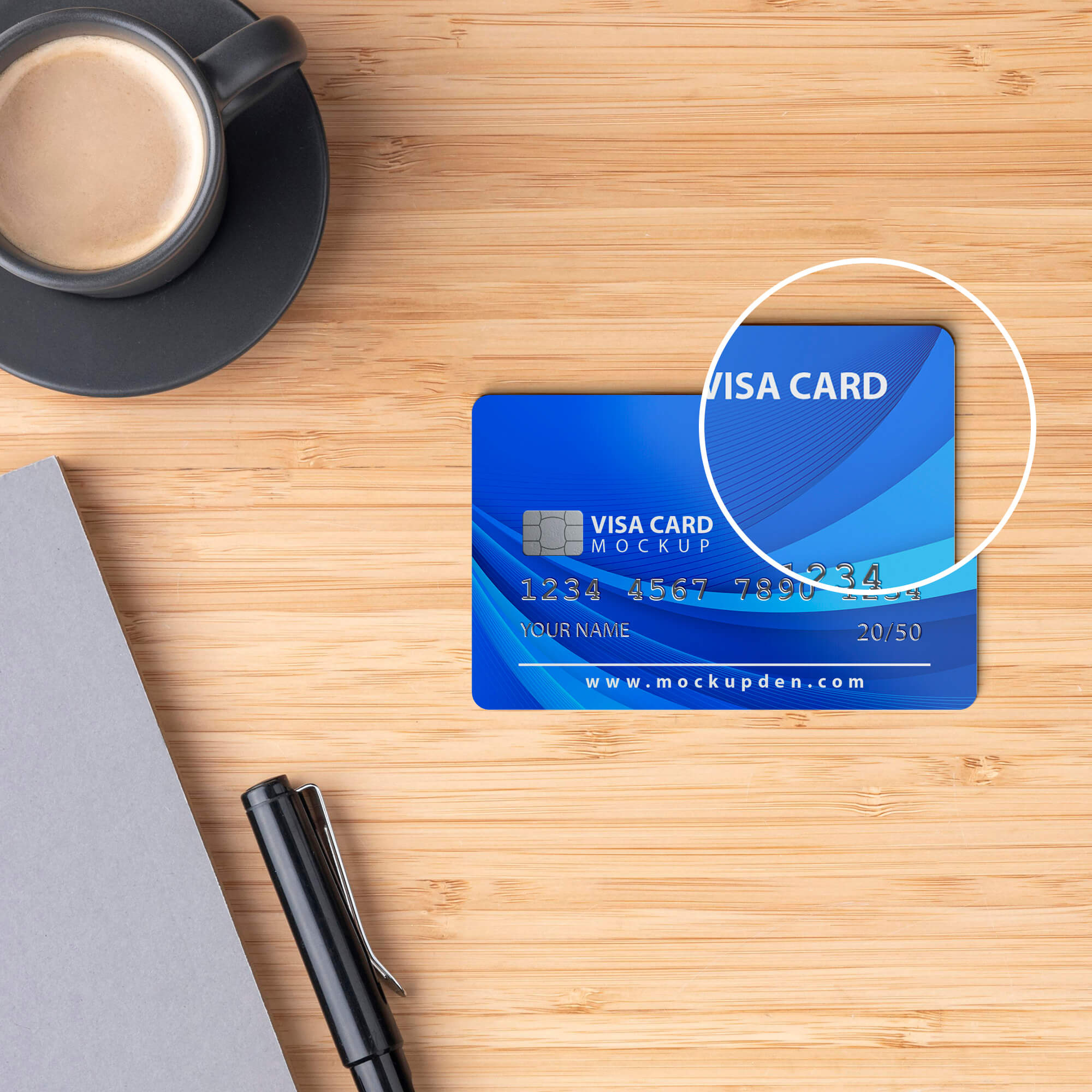 Free Visa card mockup, Visual representation, Card design, Graphic resource, 2000x2000 HD Phone