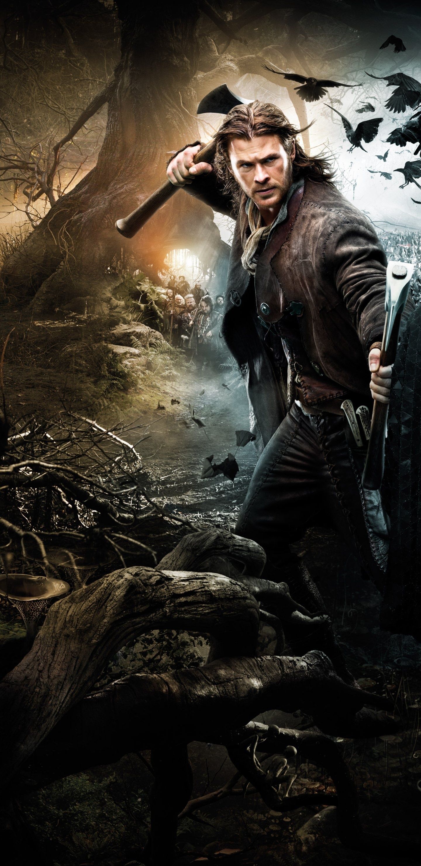 Chris Hemsworth, Huntsman, Snow White, Movie, 1440x2960 HD Phone