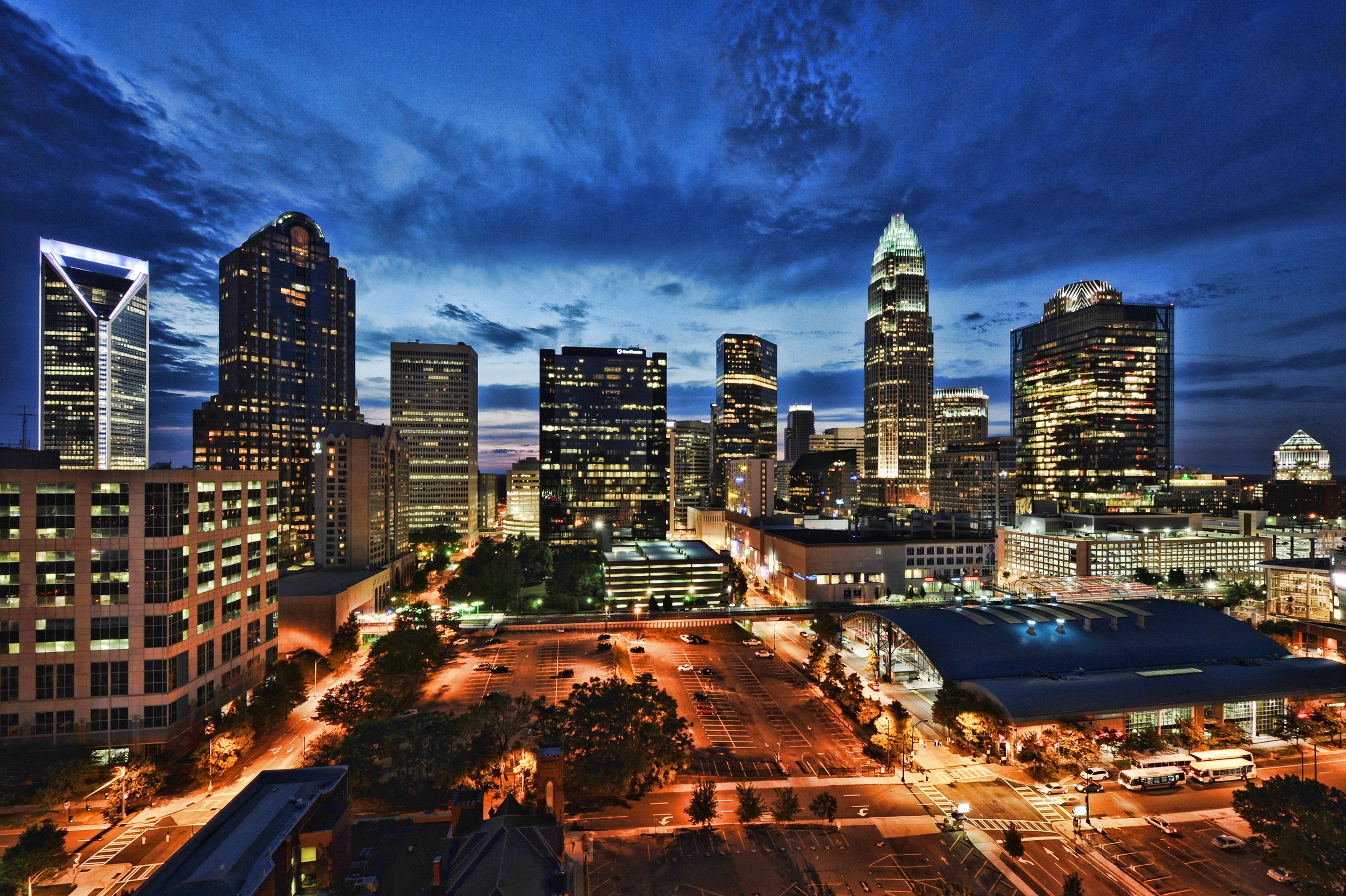 Charlotte skyline, Wallpaper backgrounds, Cityscape, Skyline views, 3190x2120 HD Desktop