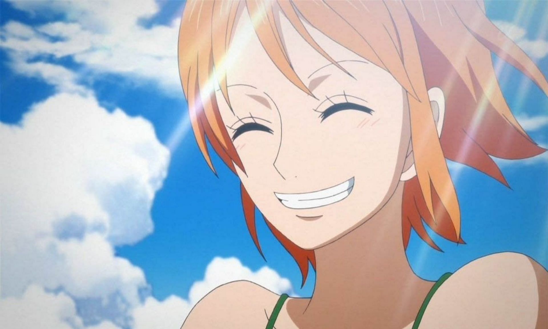 Nami, sunny blue sky, green bikini top, HD Desktop wallpaper