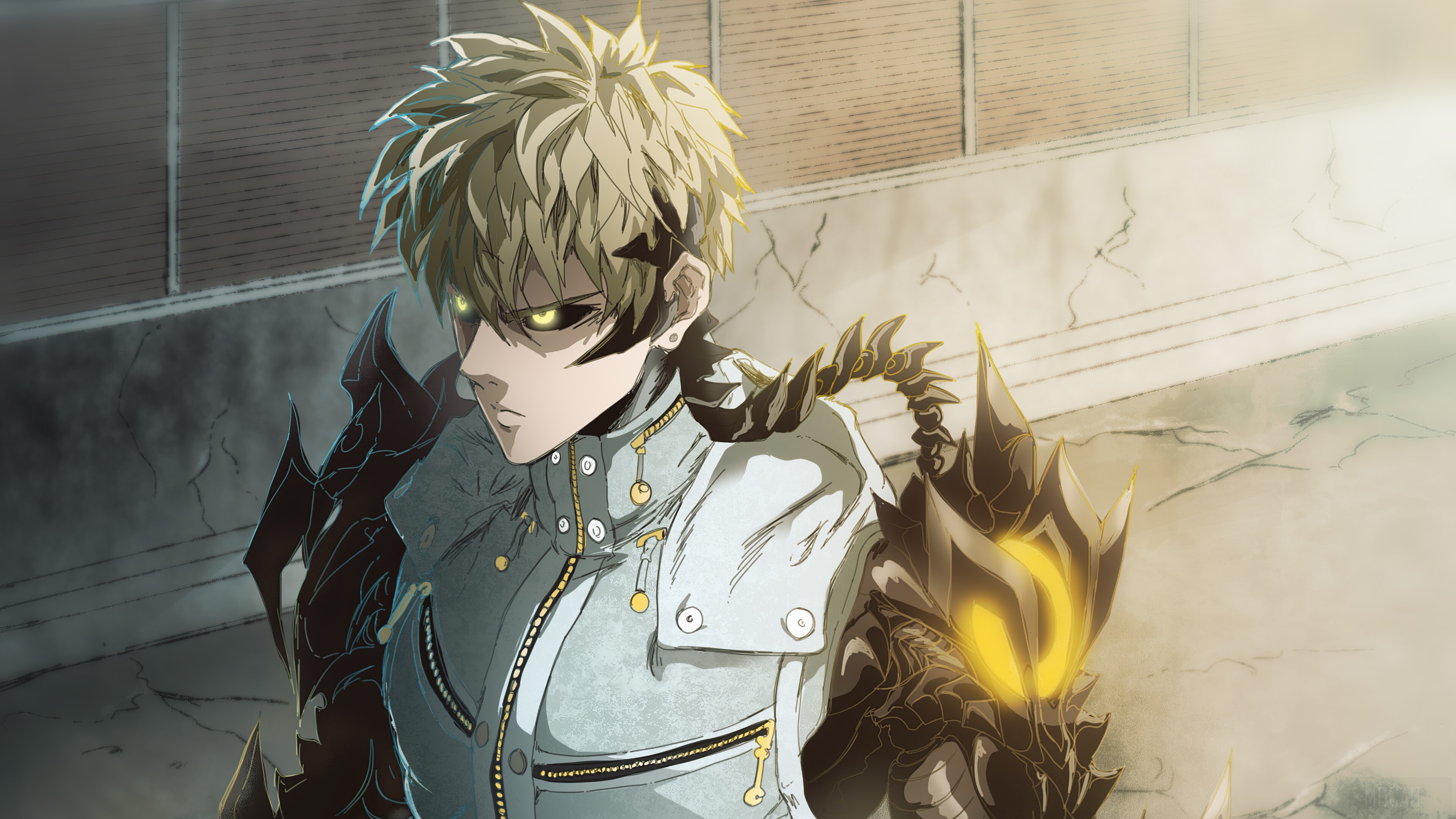 Genos - Anime hero, One Punch Man, Fan-made wallpapers, 3840x2160 4K Desktop