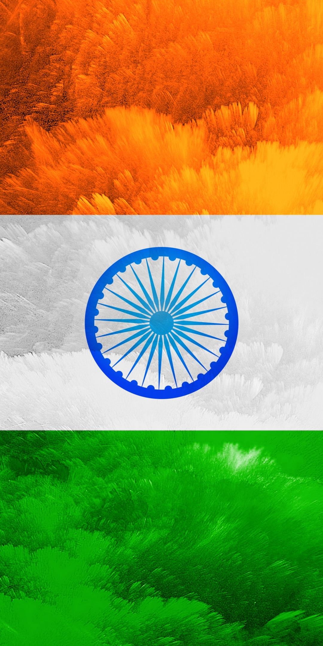 Color splash, Flag of India Wallpaper, 1080x2160 HD Phone