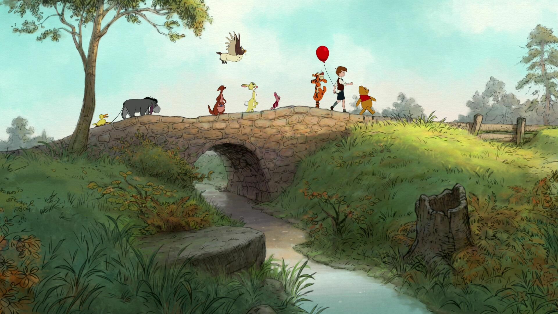 Winnie the Pooh, Desktop wallpapers, HD widescreen, Classic cartoon characters, 1920x1080 Full HD Desktop