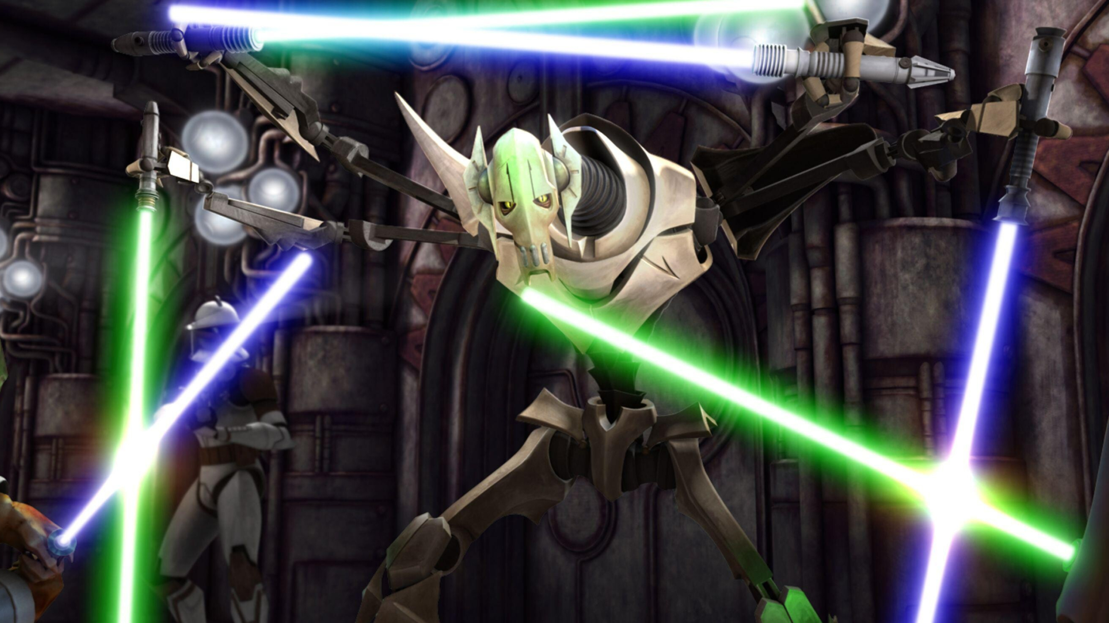 Grievous wallpapers, Star Wars collection, Dark side dominance, Power and menace, 3600x2030 HD Desktop