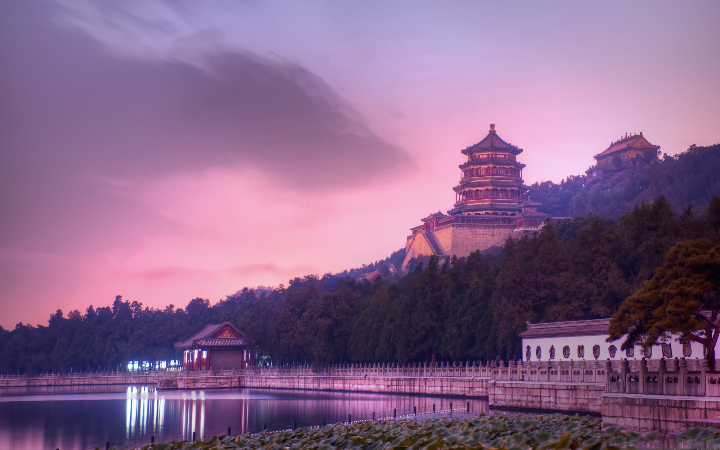 Summer Palace, Beijing, Macbook Air wallpaper, Chinese architecture, 2880x1800 HD Desktop