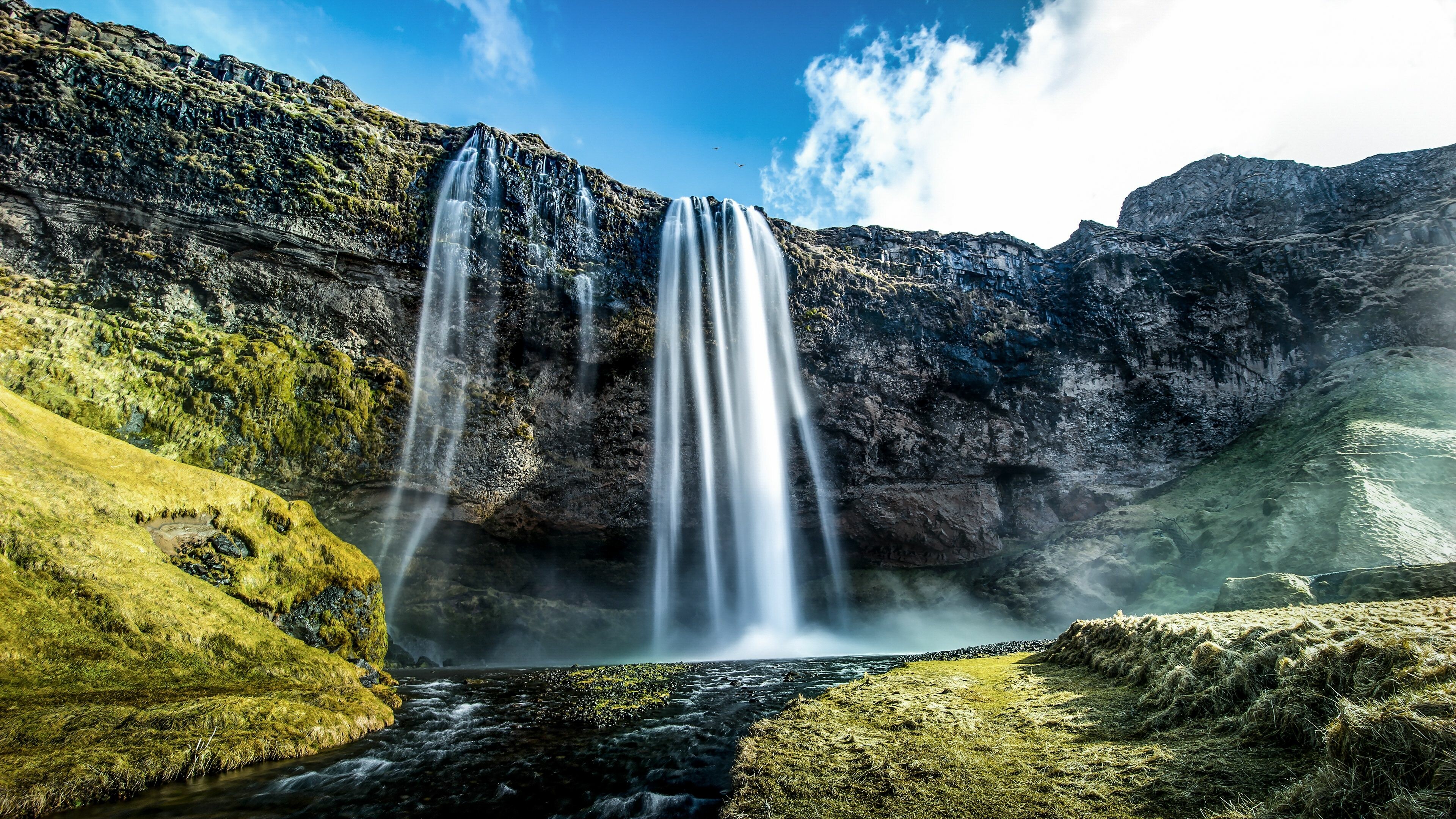 Seljalandsfoss, Waterfalls Wallpaper, 3840x2160 4K Desktop