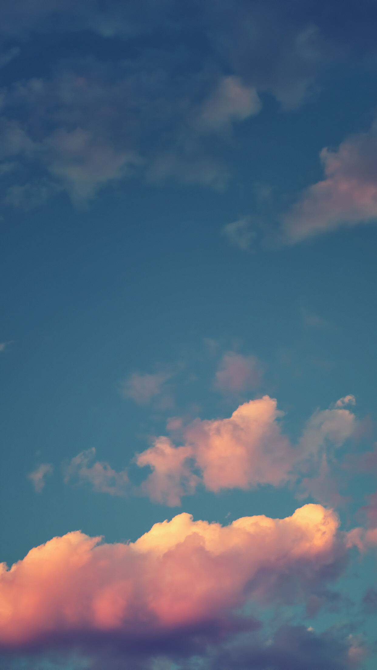 Sunset and clouds, iPhone wallpapers, Tranquil views, Perfect harmony, 1250x2210 HD Phone