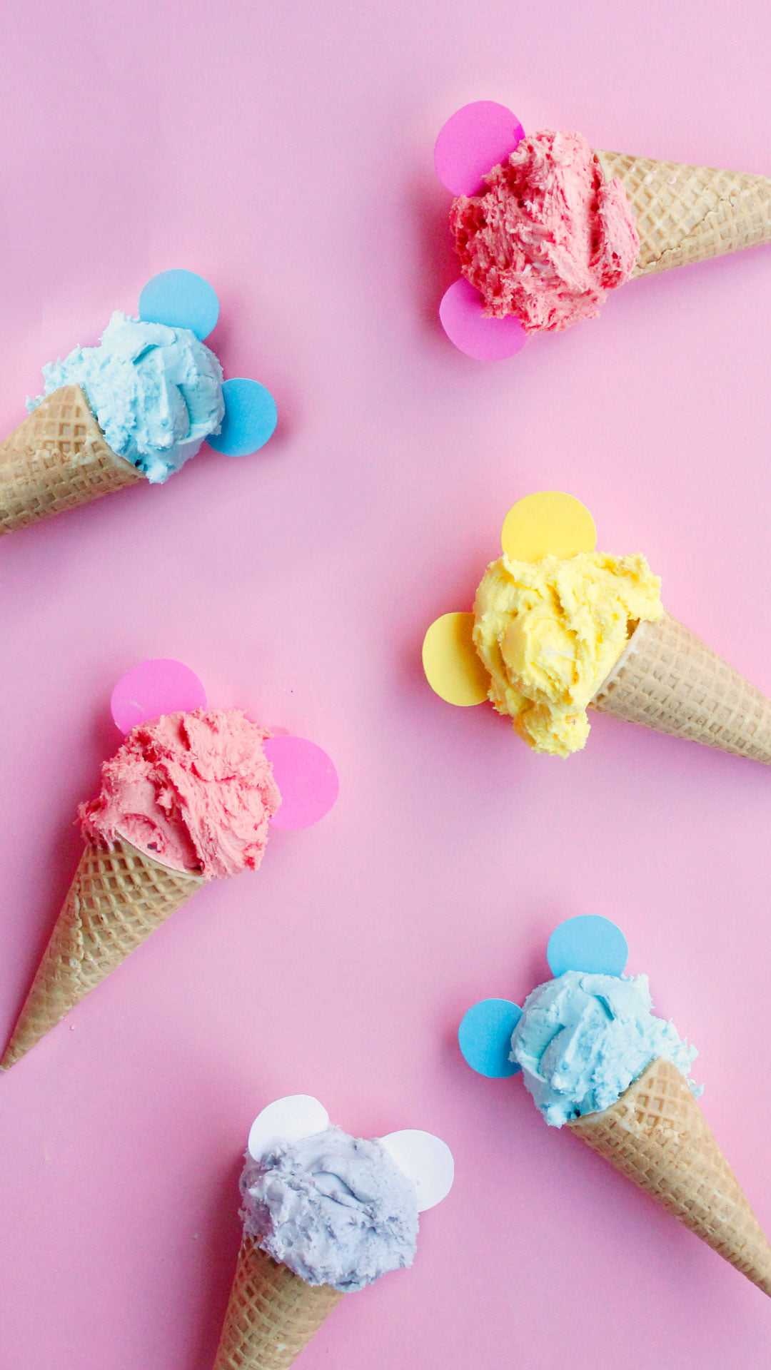 Ice Cream Cone, 4K Ice Cream, Wallpaper, Whatspaper, 1080x1920 Full HD Phone