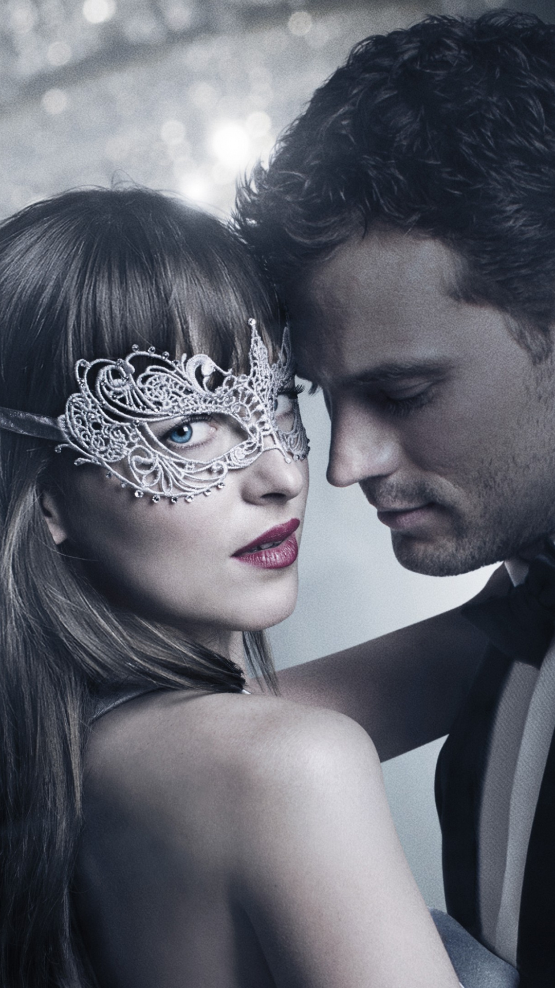 Jamie Dornan, Fifty Shades Darker, Dakota Johnson, Best movies, 1080x1920 Full HD Phone