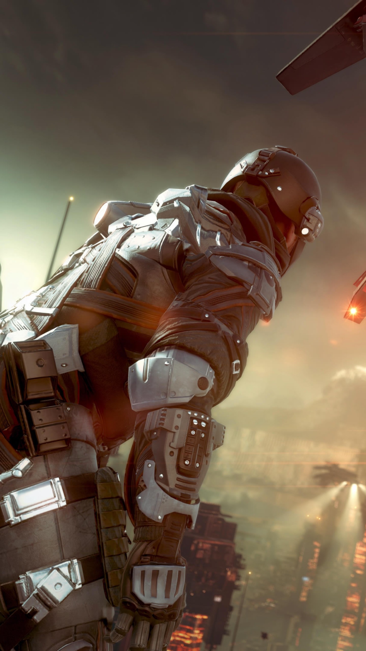 Killzone: Shadow Fall, Dystopian setting, Futuristic soldiers, Intense action, 1440x2560 HD Phone