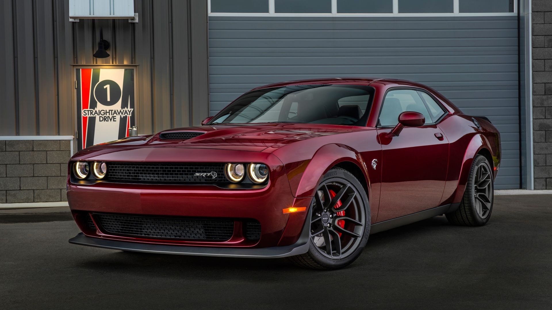 Dodge Challenger SRT, Muscle car front, HD image, 1920x1080 Full HD Desktop