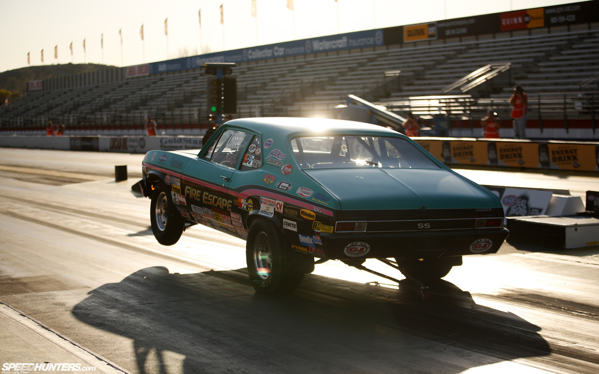 Drag Racing, Classic car, Chevrolet Nova, Wheelie, 1920x1200 HD Desktop