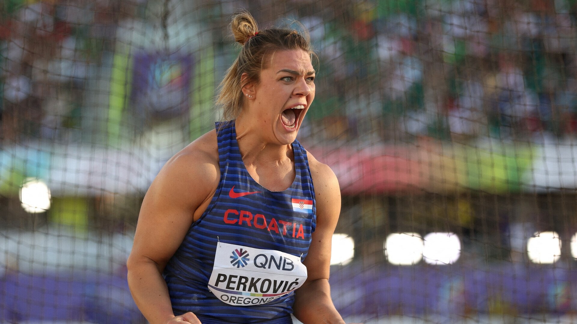 Sandra Perkovic, Discus throw, World championships, Silver medalist, 1920x1080 Full HD Desktop