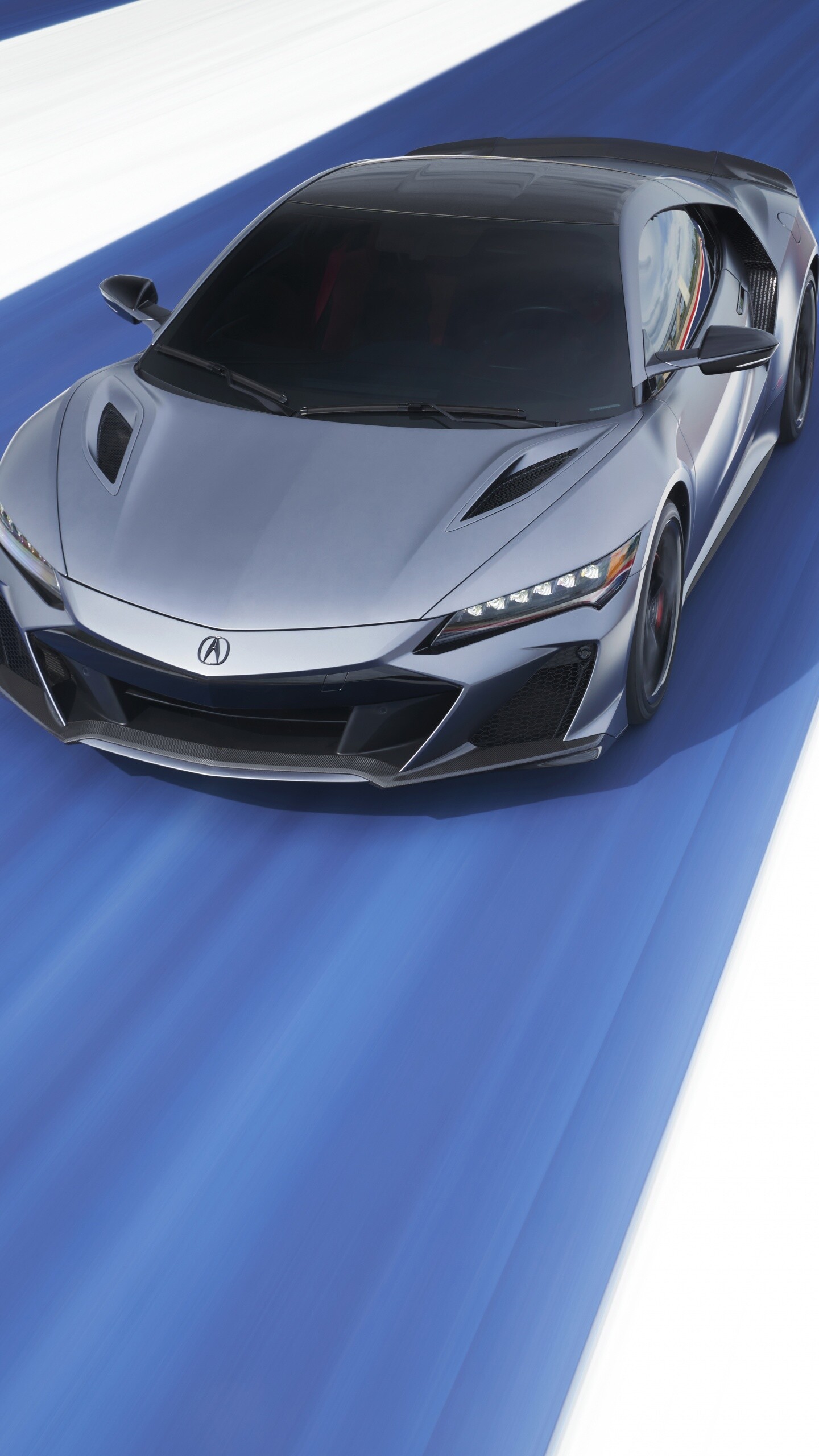 Acura NSX Type S, Electric sports car, Red background, Captivating visuals, 1440x2560 HD Phone