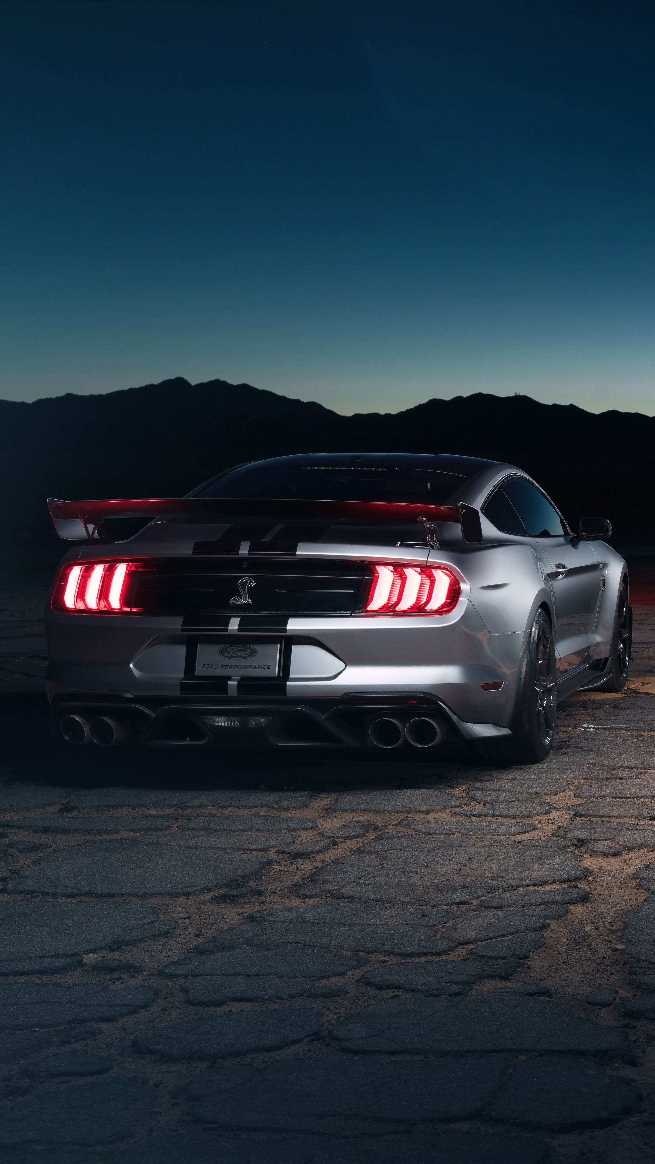 2020 Model Back View, GT500 Wallpaper, 2160x3840 4K Phone