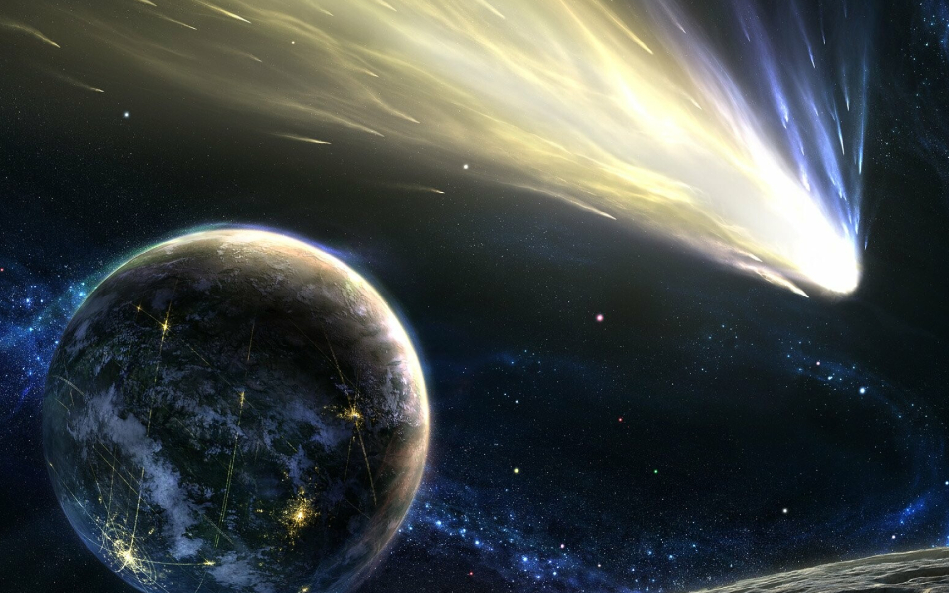 Space, Comets Wallpaper, 1920x1200 HD Desktop