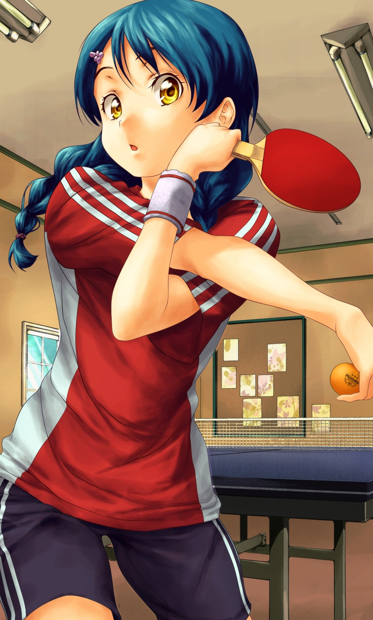 Tadokoro Megumi, Table Tennis Wallpaper, 1250x2080 HD Phone