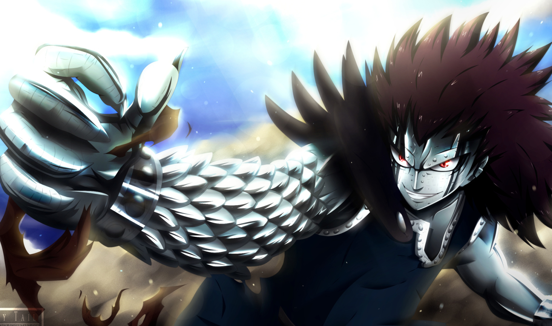 Gajeel Redfox, Iron dragon slayer, Fairy Tail guild, Powerful magic, 1920x1140 HD Desktop