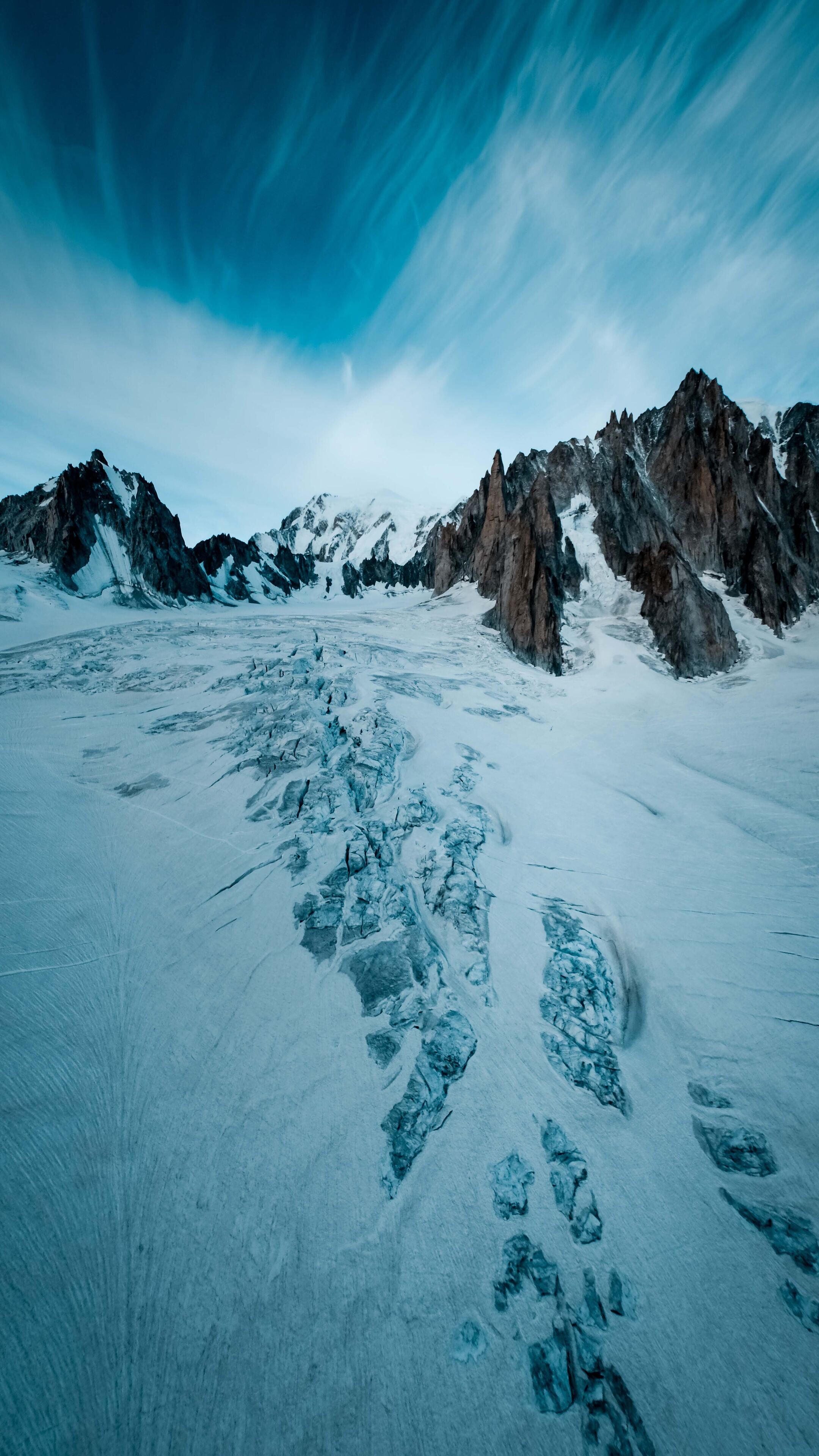 Winter's majesty, Mountain wonders, Snowy peaks, Nature's serenity, 2160x3840 4K Phone