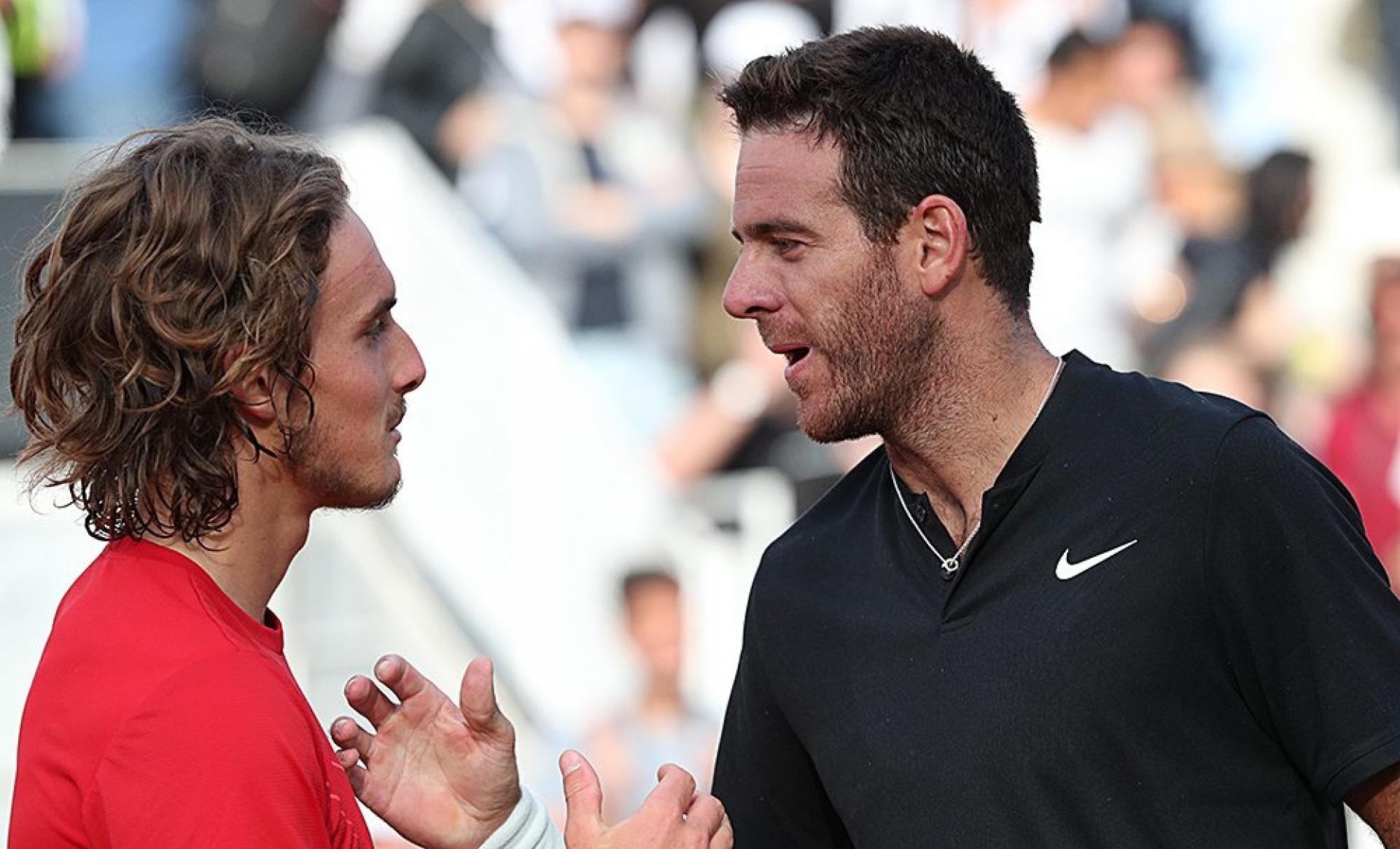 Stefanos Tsitsipas, Juan Martin del Potro Wallpaper, 1920x1170 HD Desktop