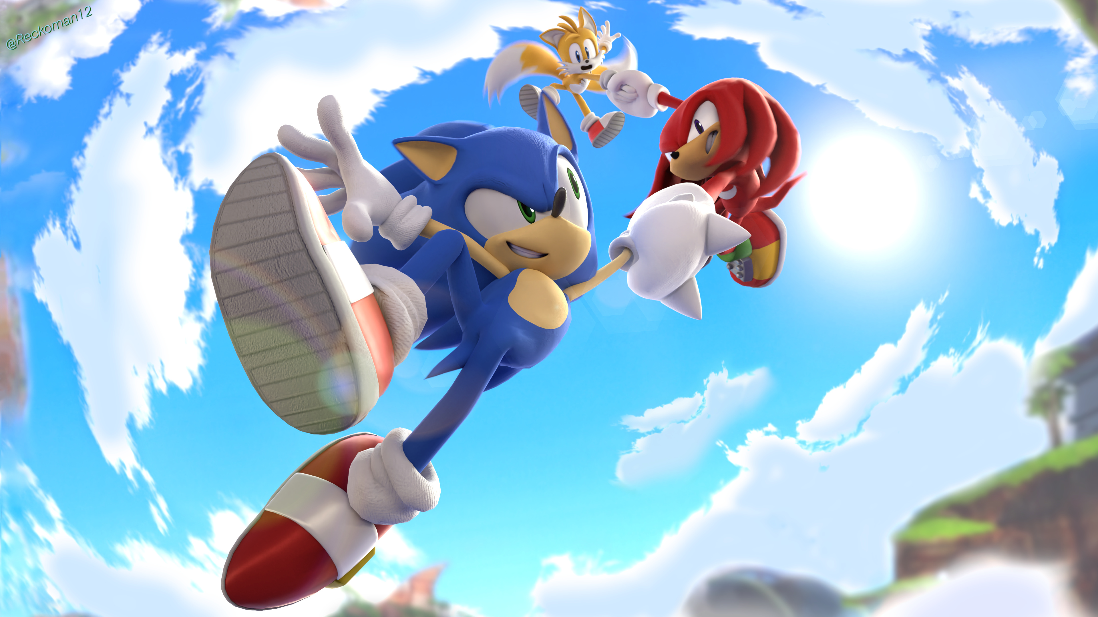 Knuckles the Echidna, Gaming, Sonic character, 4K Ultra HD, 3840x2160 4K Desktop