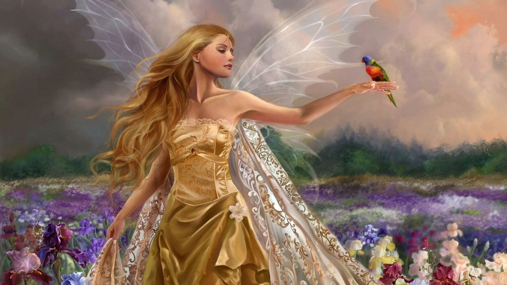 4K fantasy fairy wallpapers, HD fairy backgrounds, Fairy illustrations, Fantasy creature art, 1920x1080 Full HD Desktop