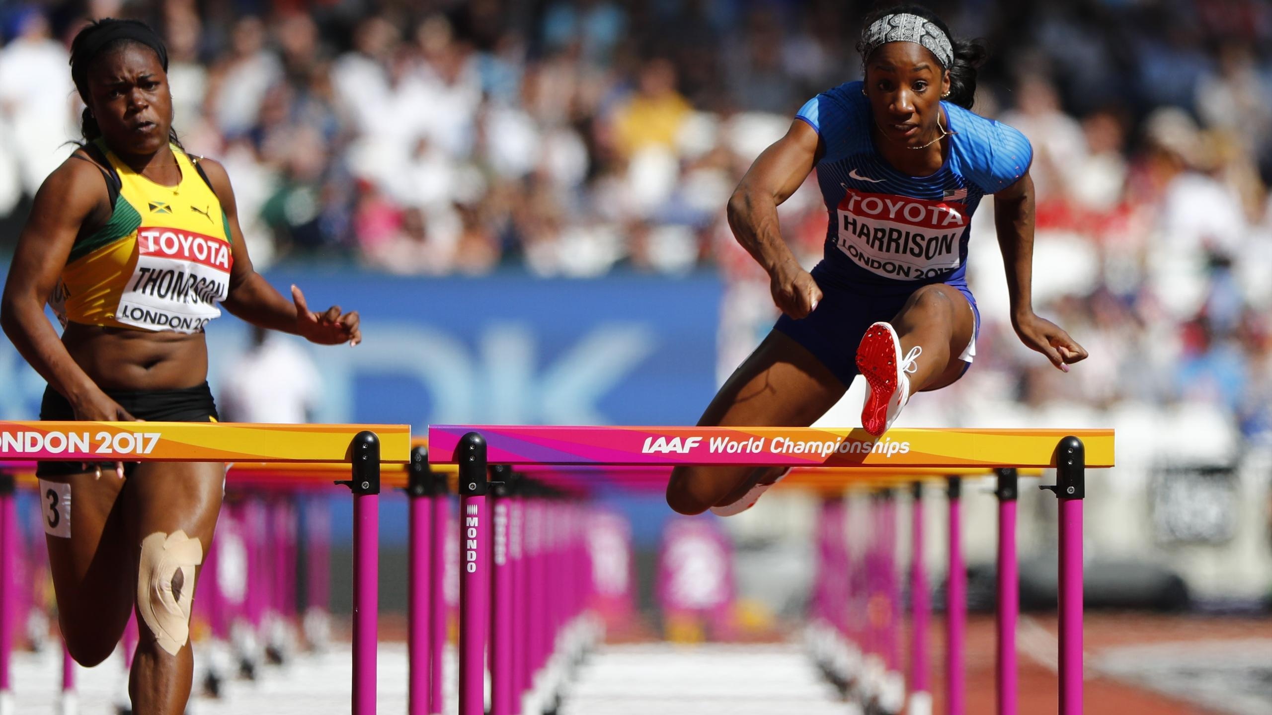 Kendra Harrison, Impressive performance, Sprint hurdle qualifying, Eurosport, 2560x1440 HD Desktop