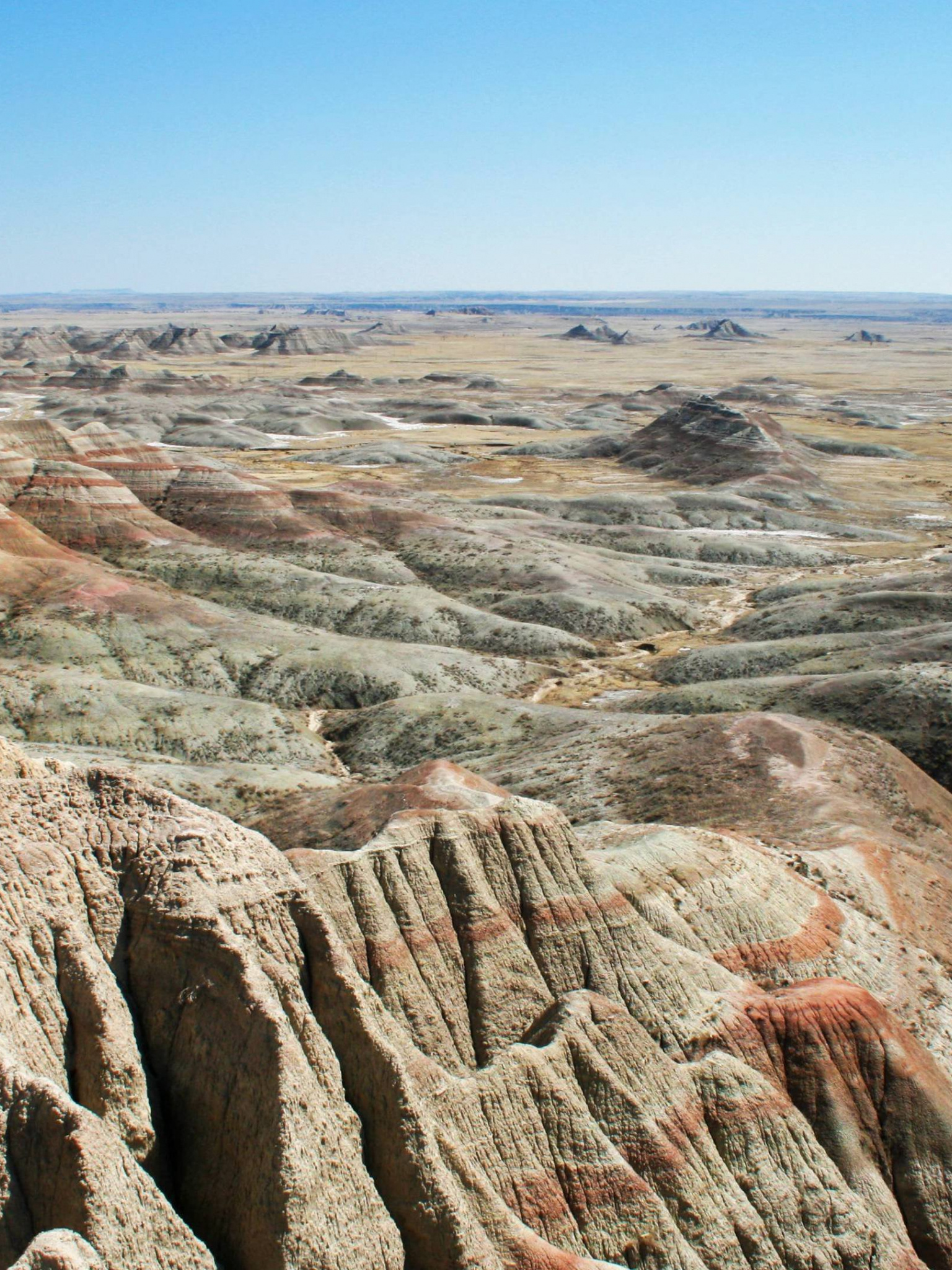 Badlands National Park, South Dakota wonder, 4k download, Desktop spectacle, 1540x2050 HD Phone