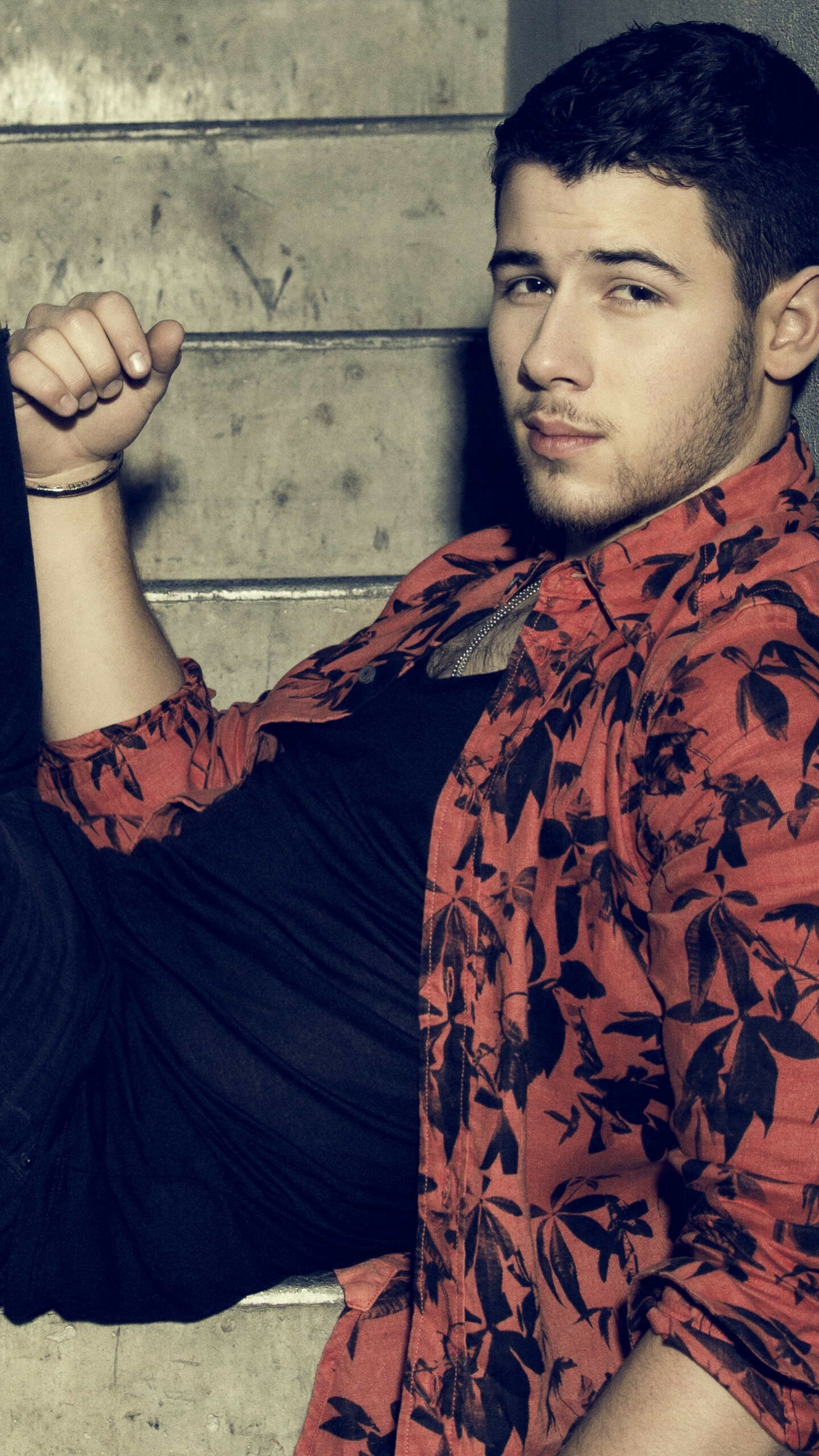 Nick Jonas as top music artist, Singer and actor, Celebrity wallpaper, Stylish image, 1440x2560 HD Phone