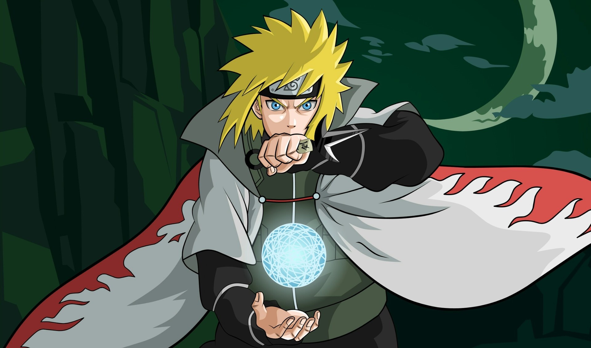 Minato Namikaze, Rasengan, Flying Thunder God kunai, HD Desktop wallpaper
