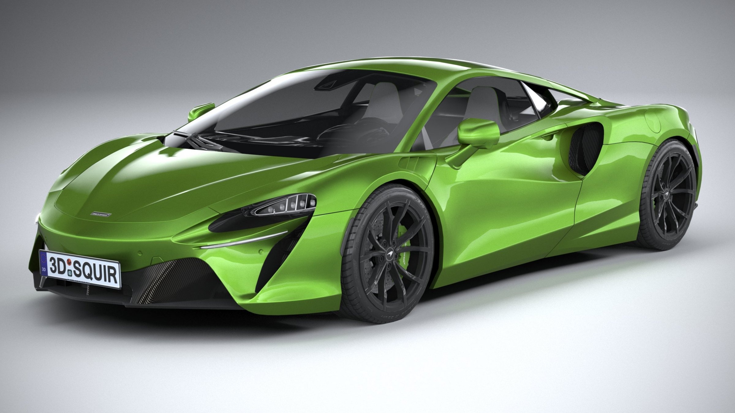 McLaren Artura, Auto enthusiast, High-performance machine, Unique 3D model, 2400x1350 HD Desktop