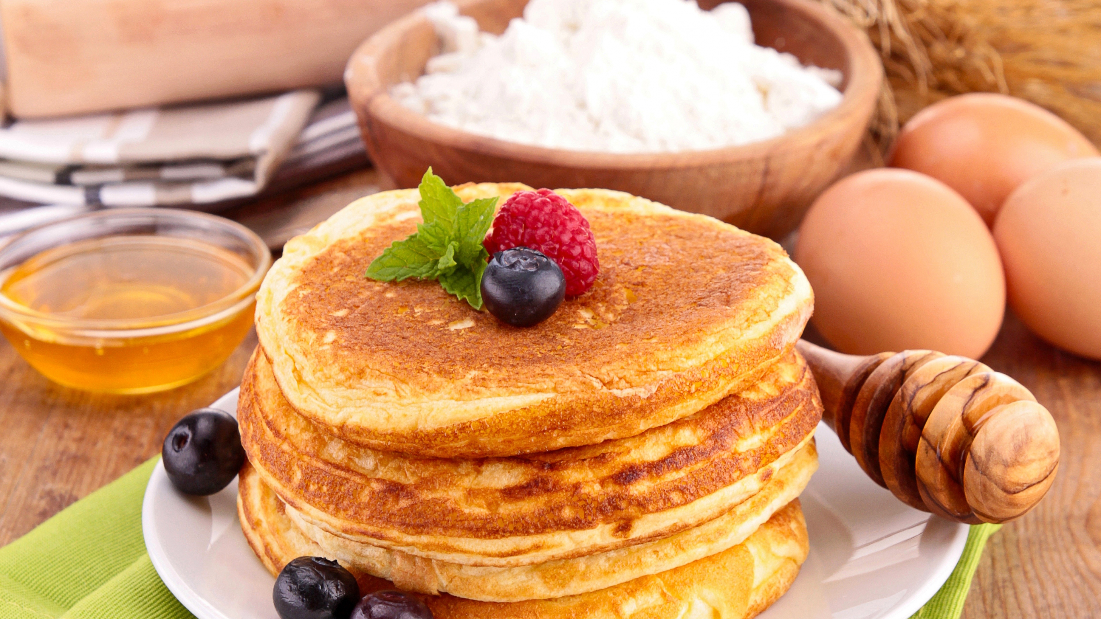 Latest HD wallpapers, Food pancakes, Delicious treats, Food photography, 3840x2160 4K Desktop