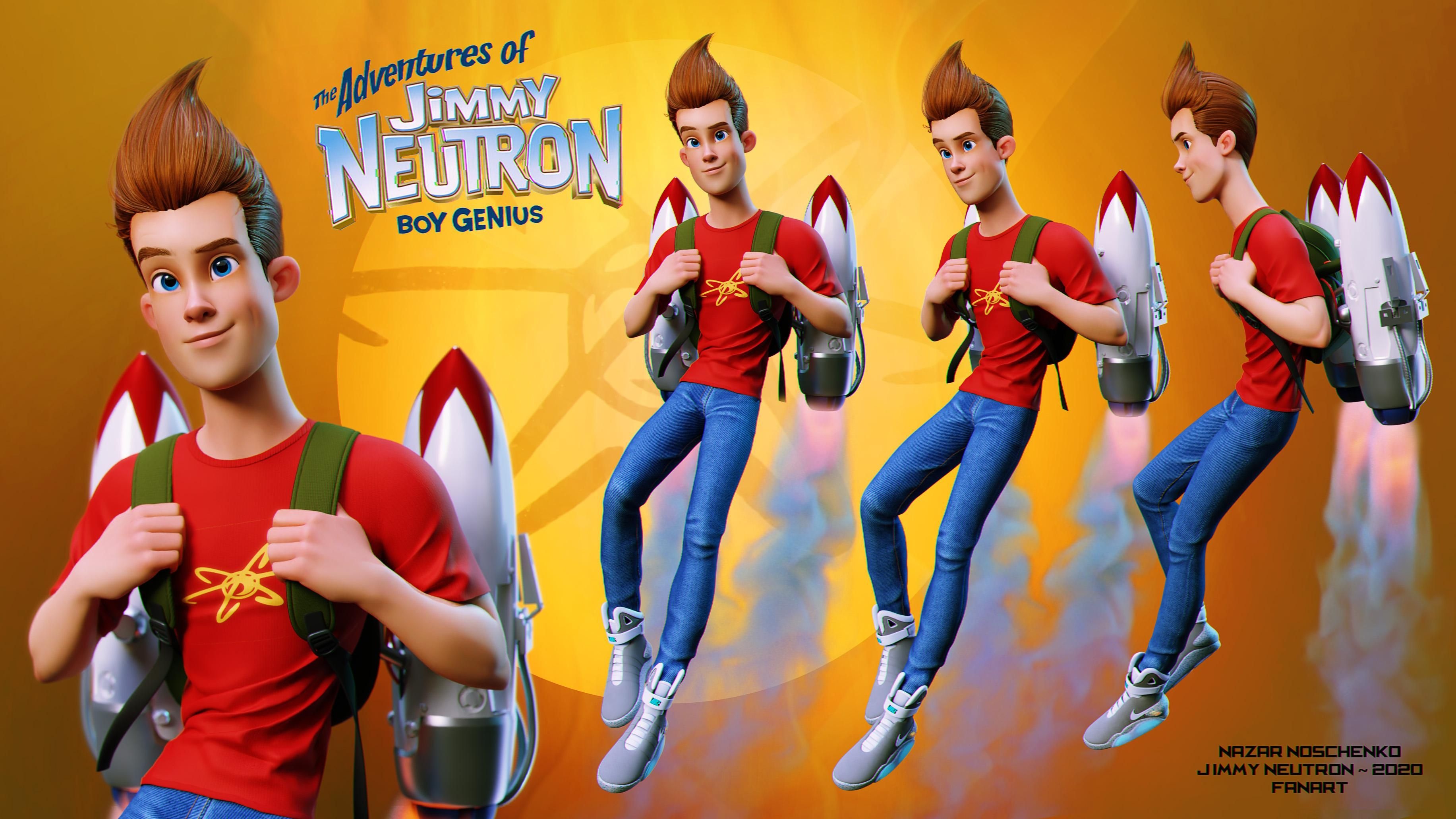 Jimmy Neutron, Fanart, Fan art, Beloved character, 3670x2070 HD Desktop