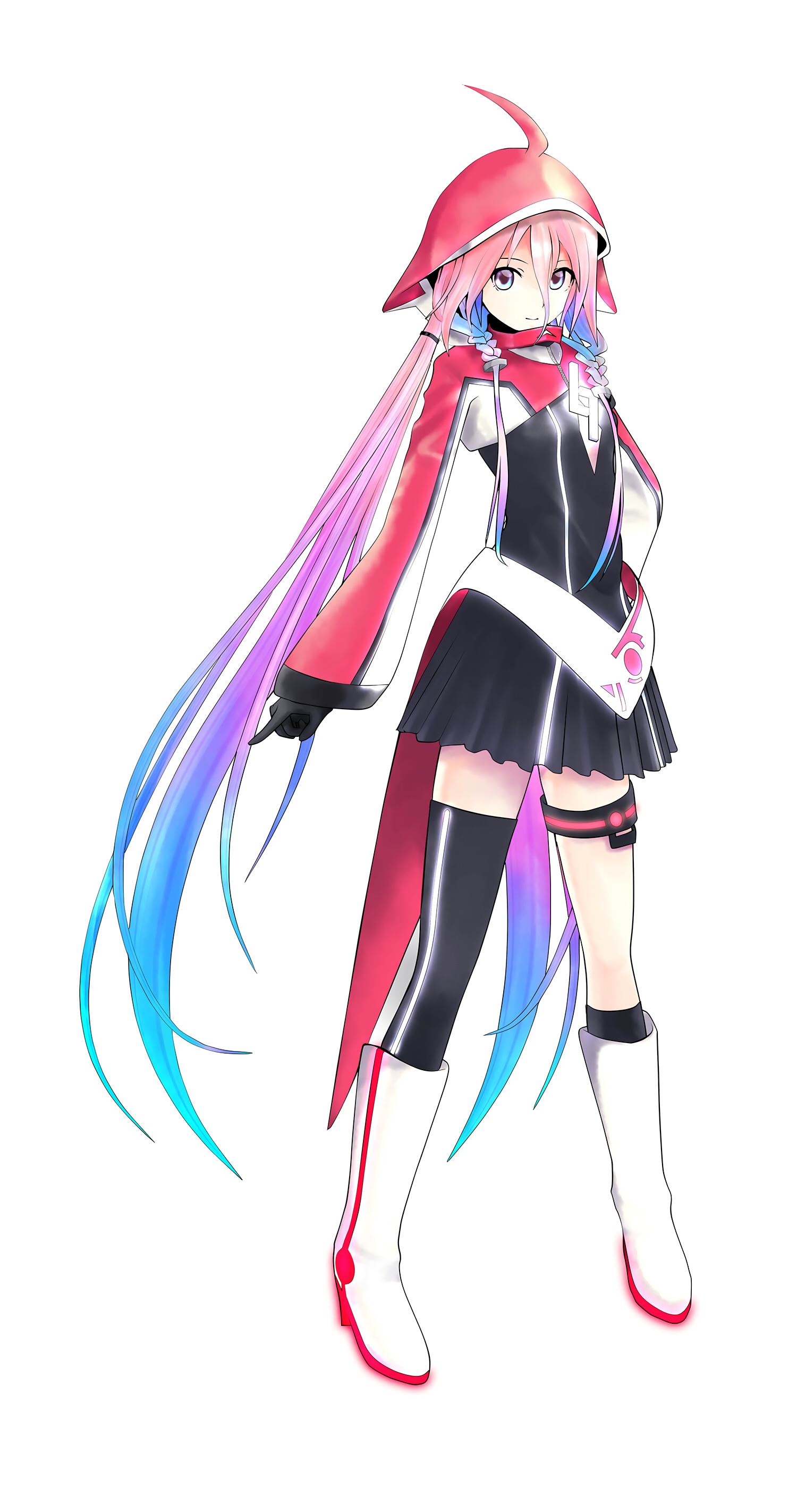 Asymmetrical legwear, IA Vocaloid Wallpaper, 1500x2850 HD Phone