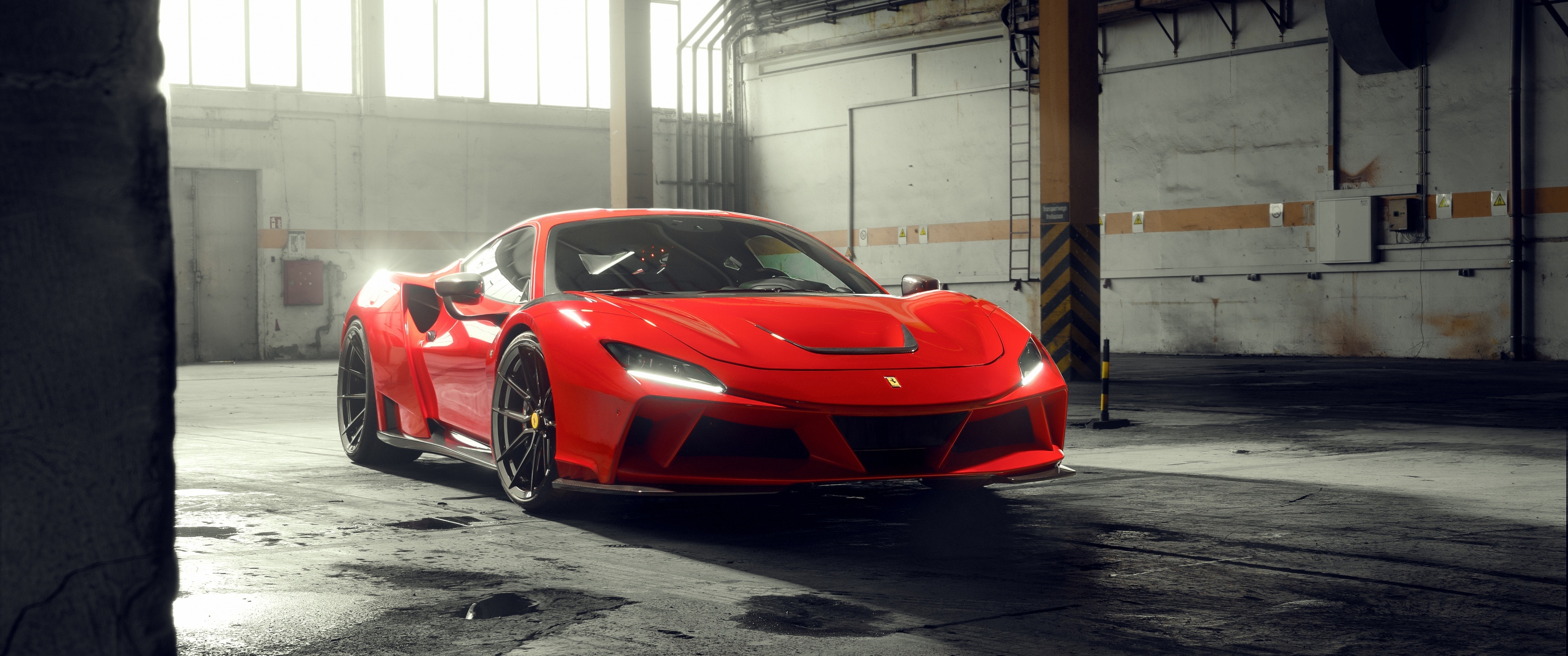 Ferrari F8, Novitec Ferrari F8, Tributo N Largo, Sports cars, 3440x1440 Dual Screen Desktop