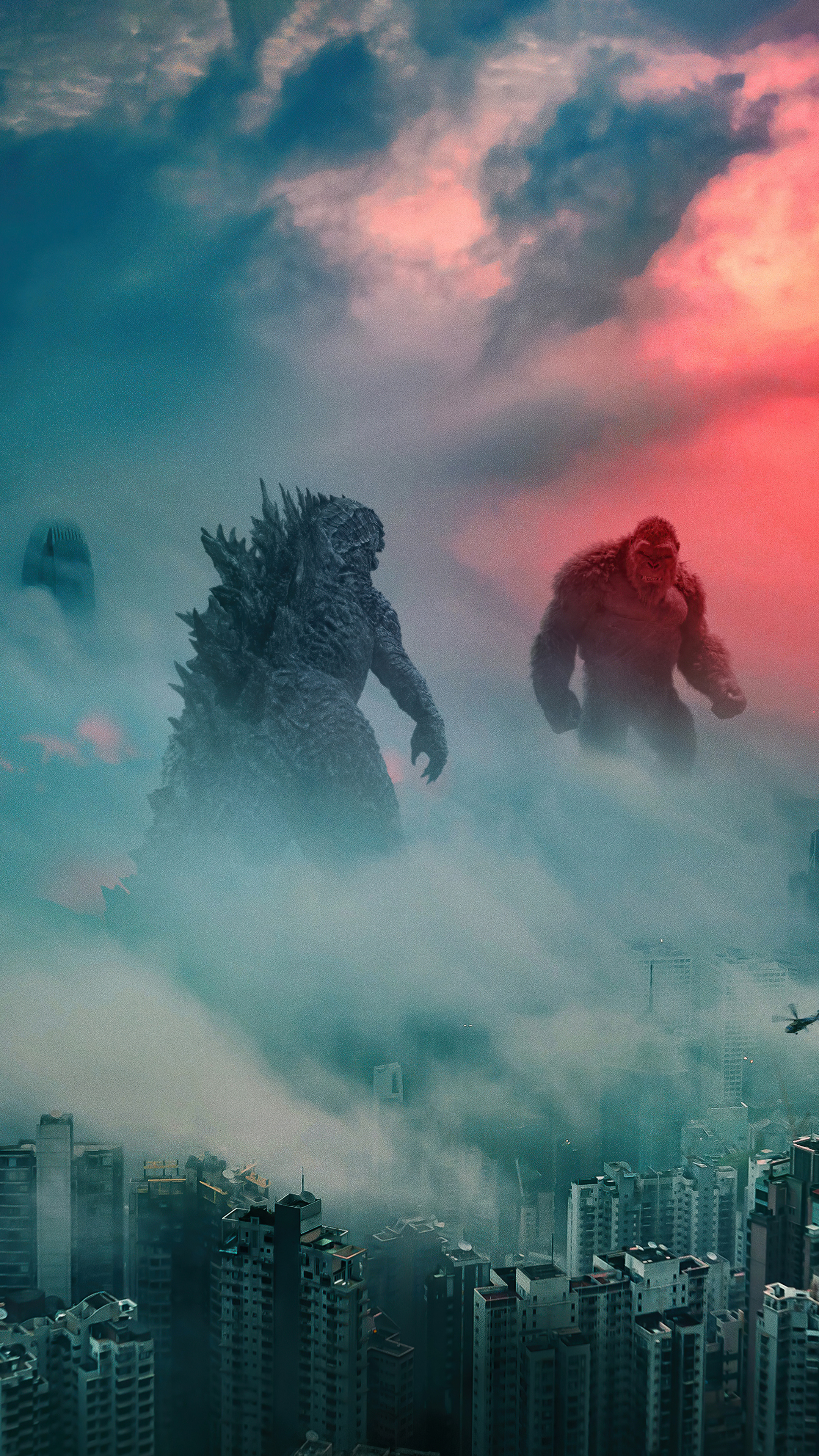 Godzilla vs Kong movie, 4K wallpapers, Sony Xperia, Cinematic visuals, 2160x3840 4K Phone