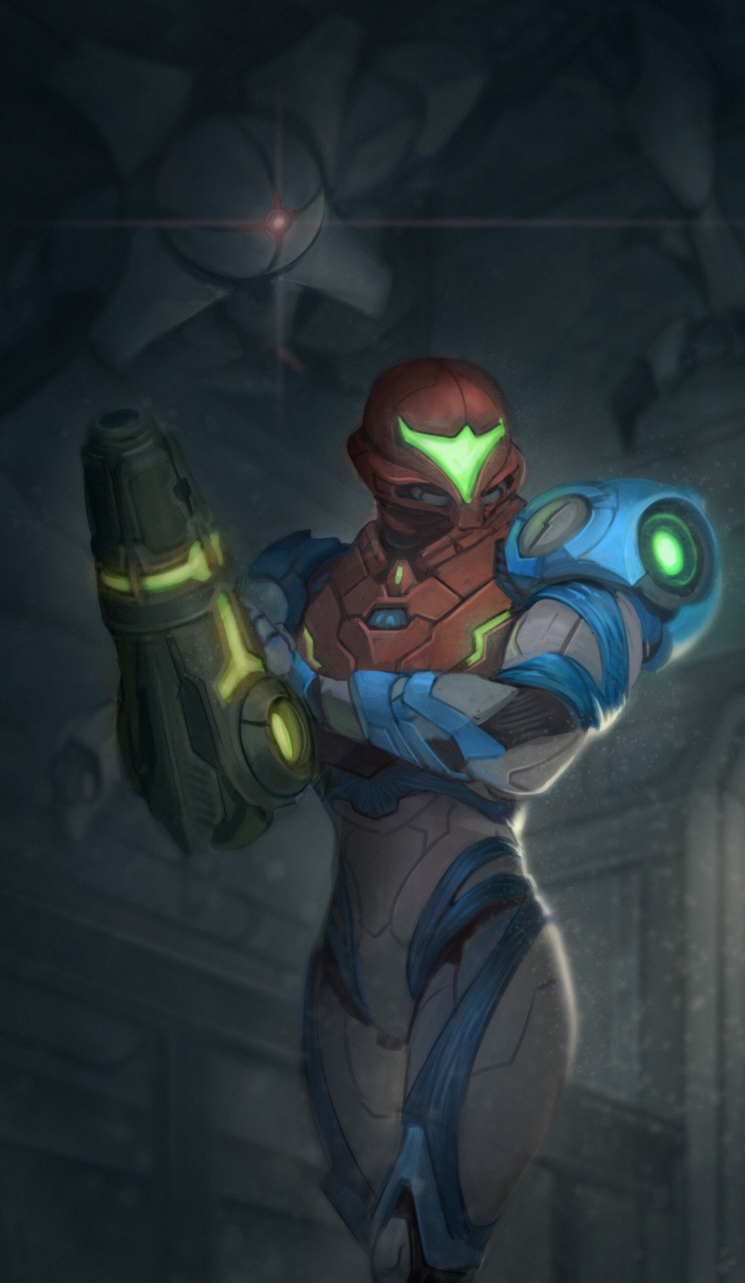 Metroid Dread, Alien menace, Intense exploration, Power suit battles, 1490x2560 HD Phone