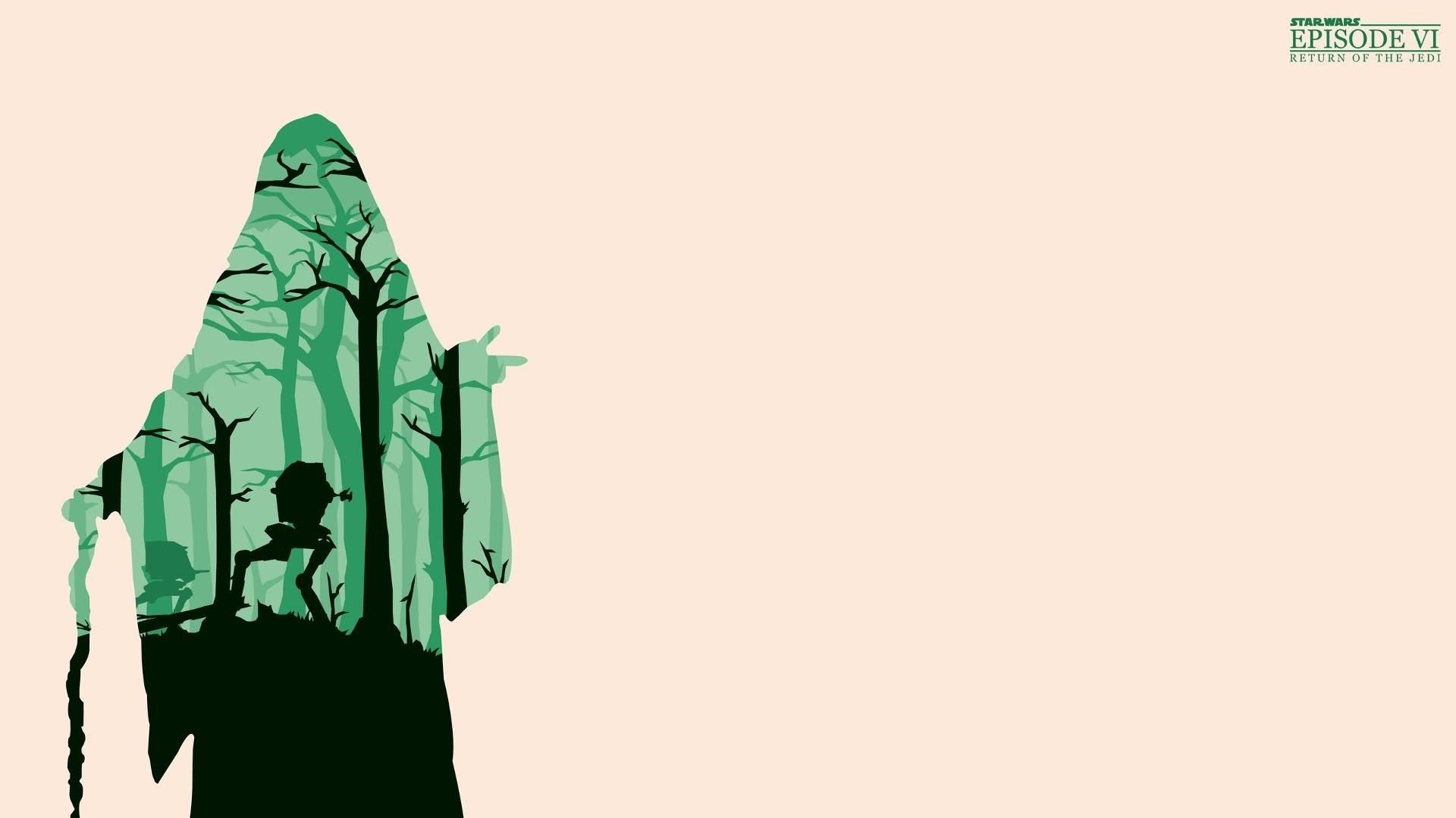 Return of the Jedi, Minimalist wallpapers, Star Wars symbols, Sci-fi fandom, 1920x1080 Full HD Desktop