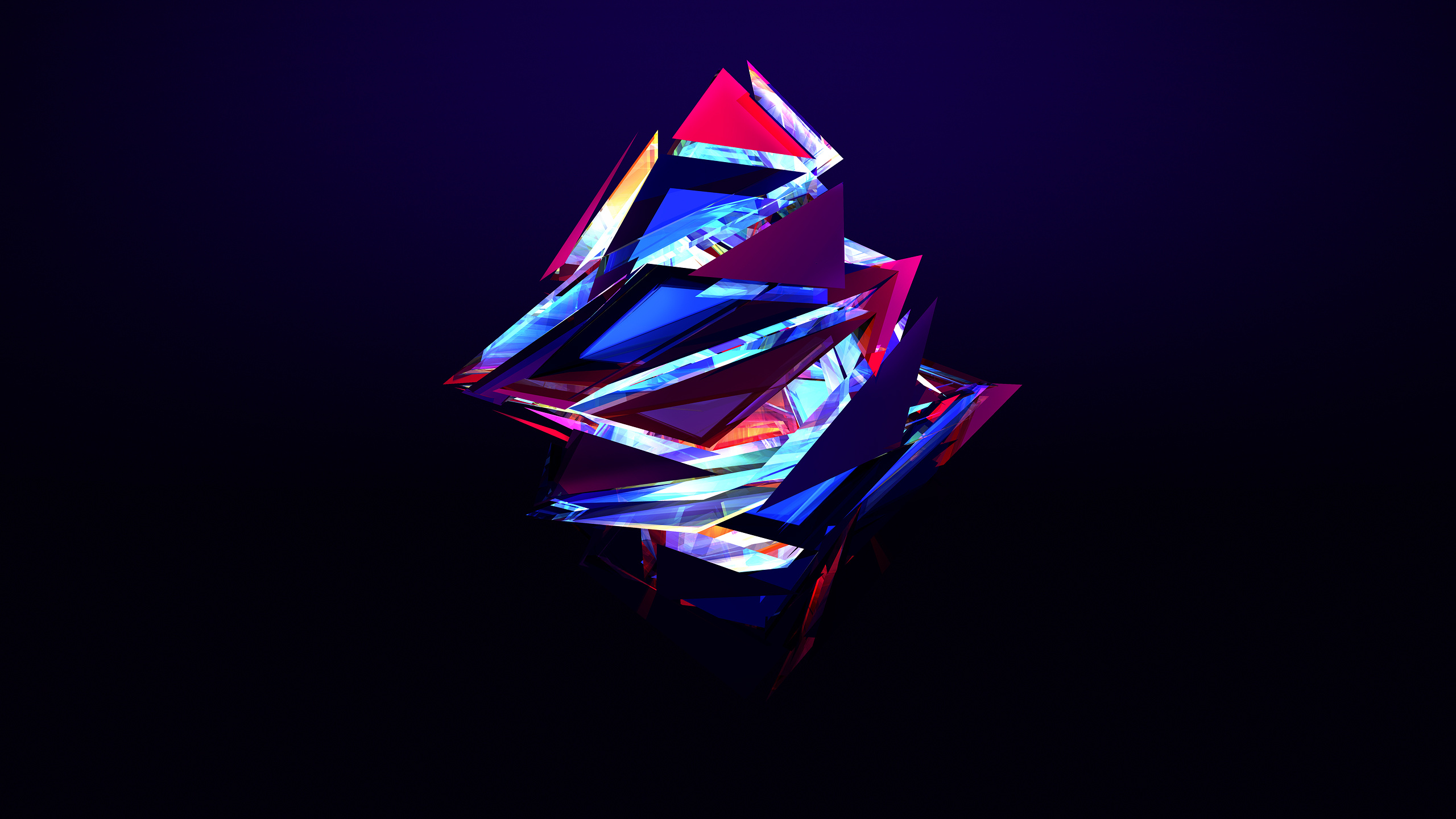Abstract facets wallpaper, HD background, 2560x1440 HD Desktop