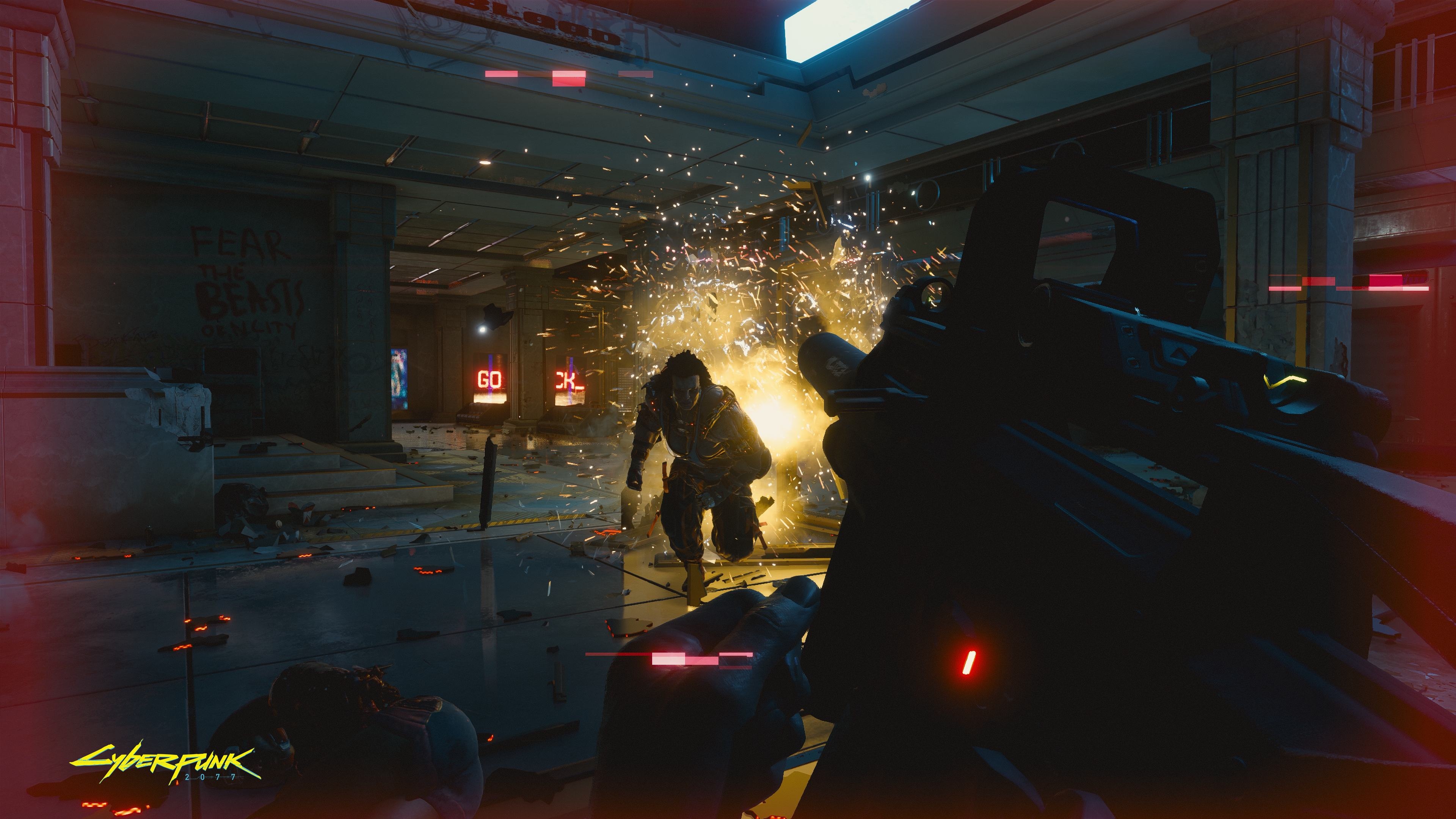 FPP Game, Cyberpunk 2077 cutscenes, Third-person perspective, Gaming experience, 3840x2160 4K Desktop