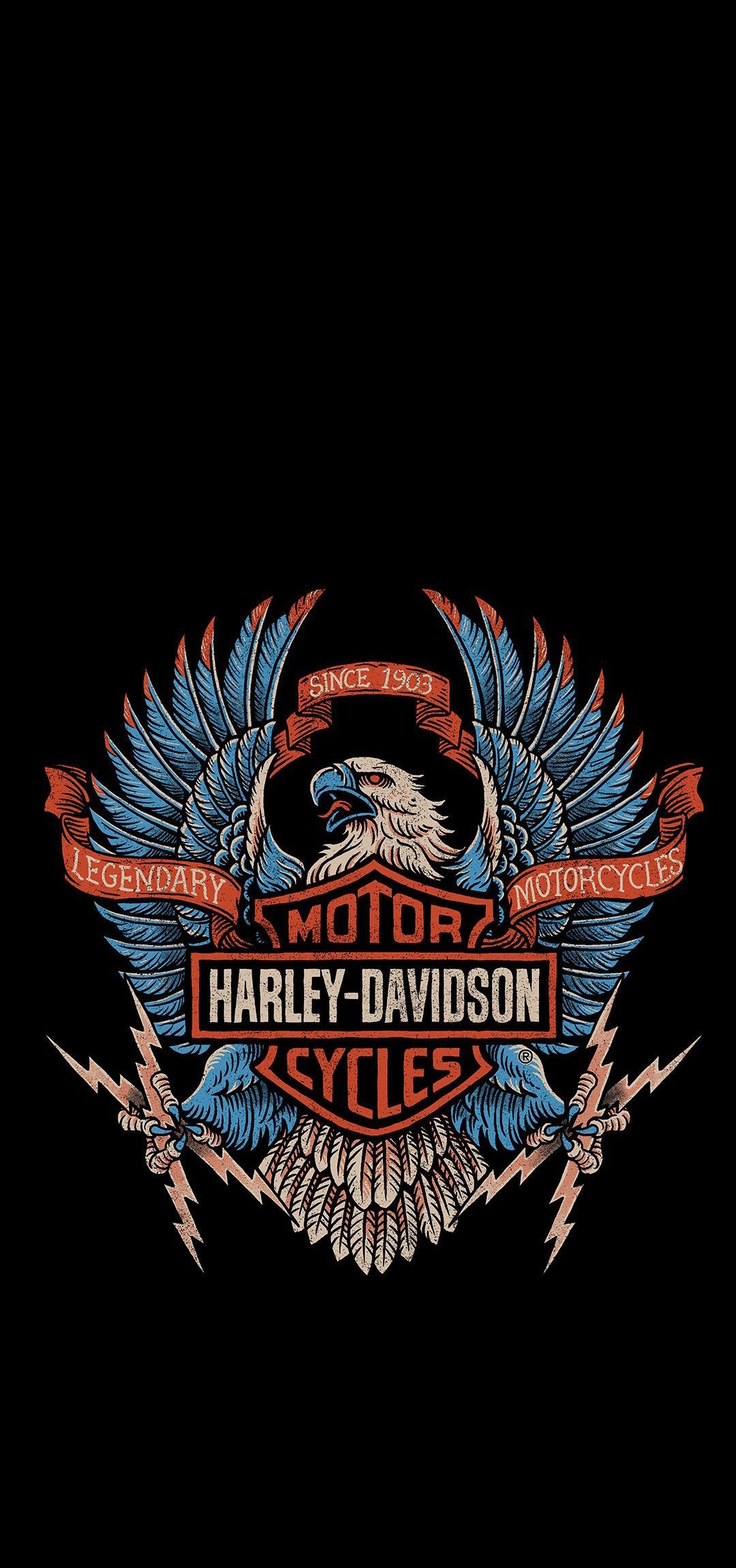 Retro, Harley-Davidson Logo Wallpaper, 1080x2300 HD Phone