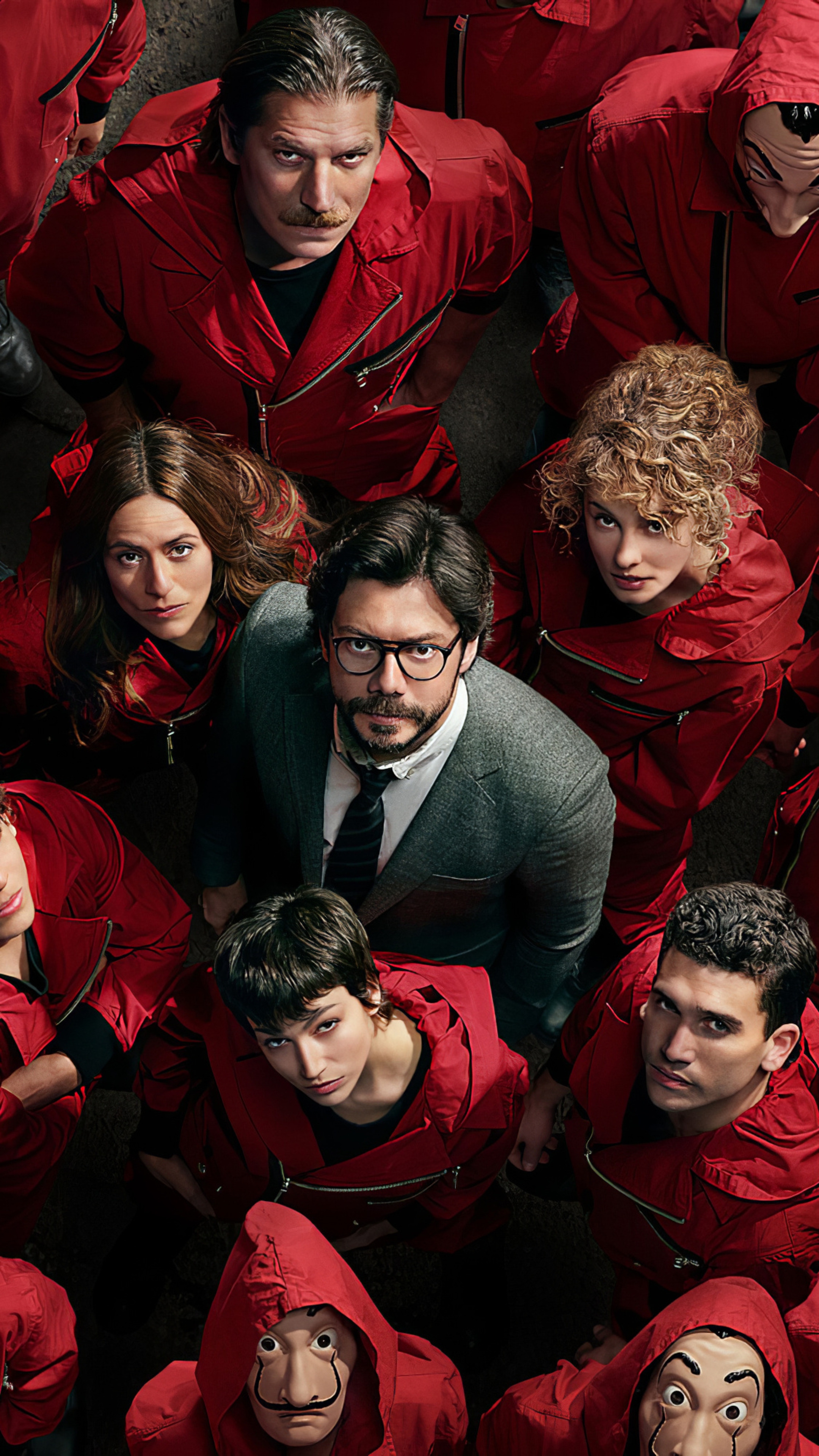 Money Heist, Season 4 wallpapers, Netflix series, Sony Xperia X, 2160x3840 4K Phone