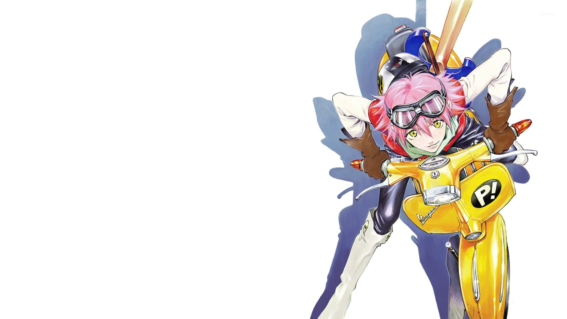 Haruko Haruhara, Anime character, FLCL series, Free wallpapers, 1920x1080 Full HD Desktop